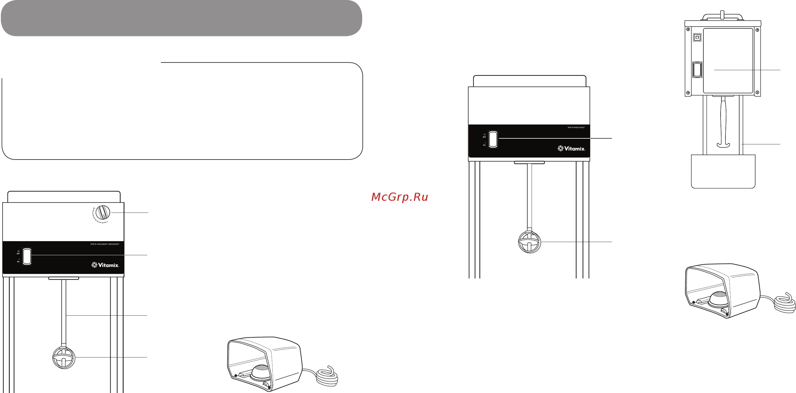 Vitamix Mix'n Machine (VM025003-355) [4/14] Control panel