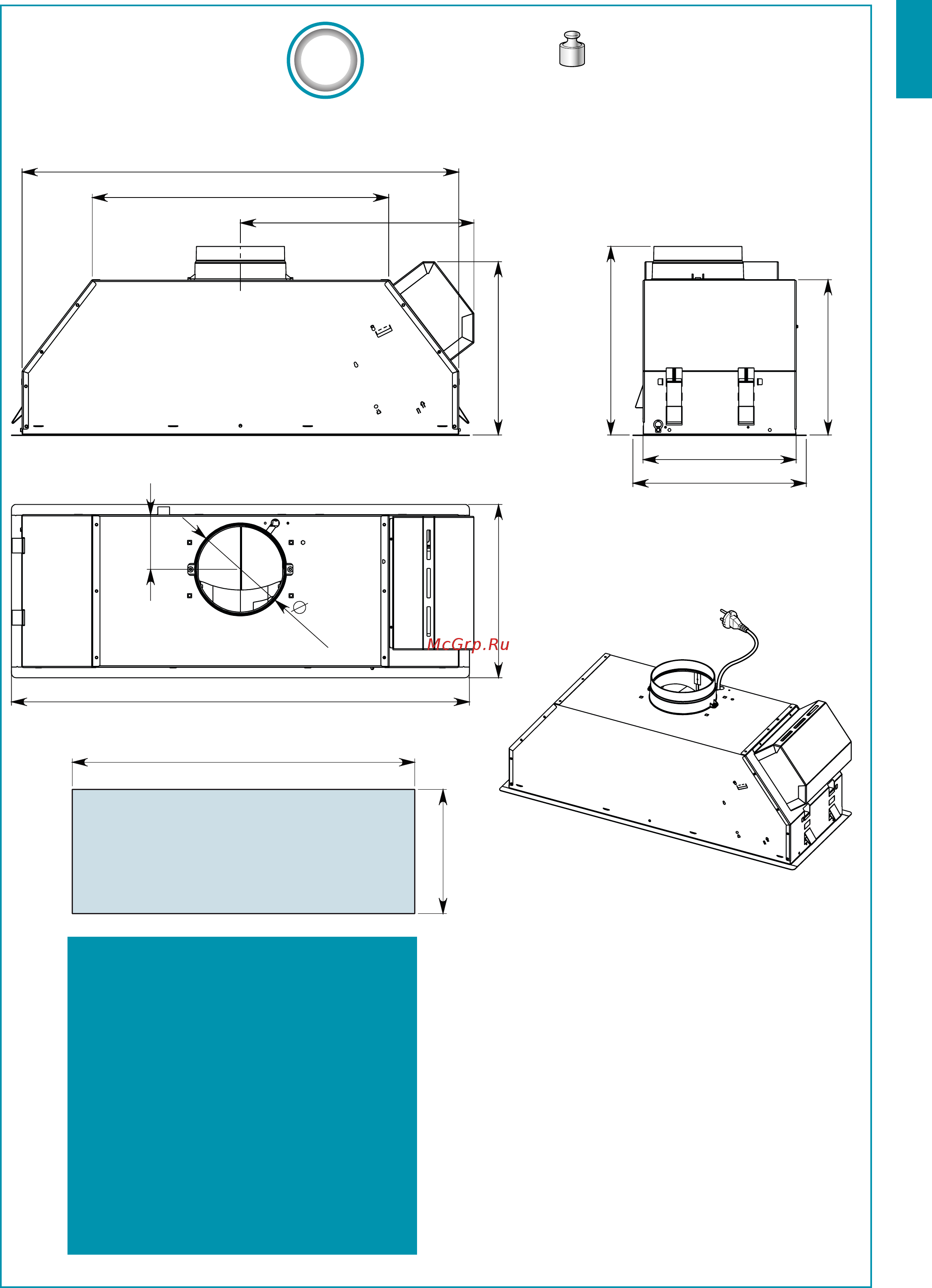 Falmec GRUPPO INCASSO GREEN TECH CGRW70.E1P2#ZZZI491F [3/64] Gruppo incasso a 70 gruppo incasso a 50