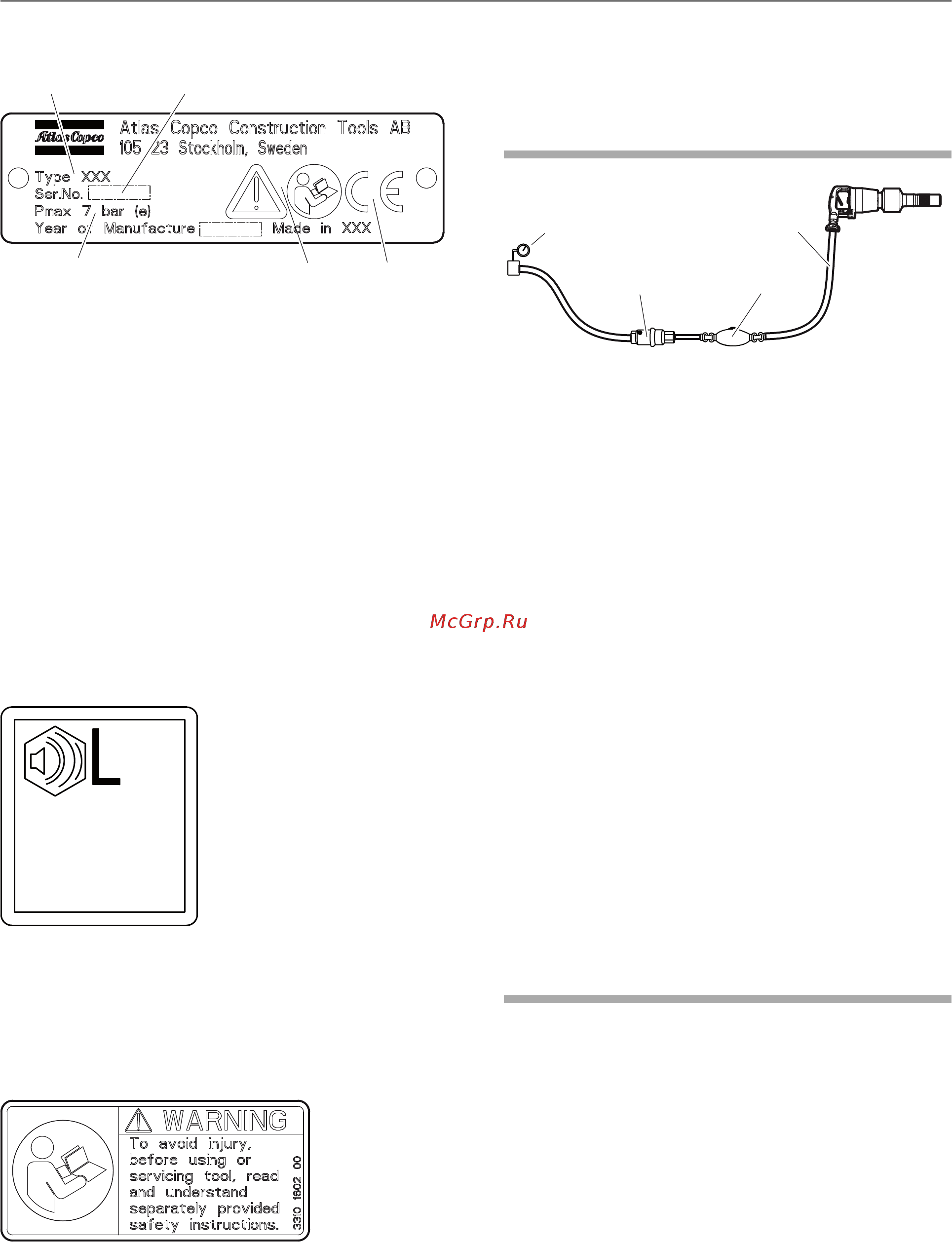 Atlas Copco TEX 07PE [14/296] Installation