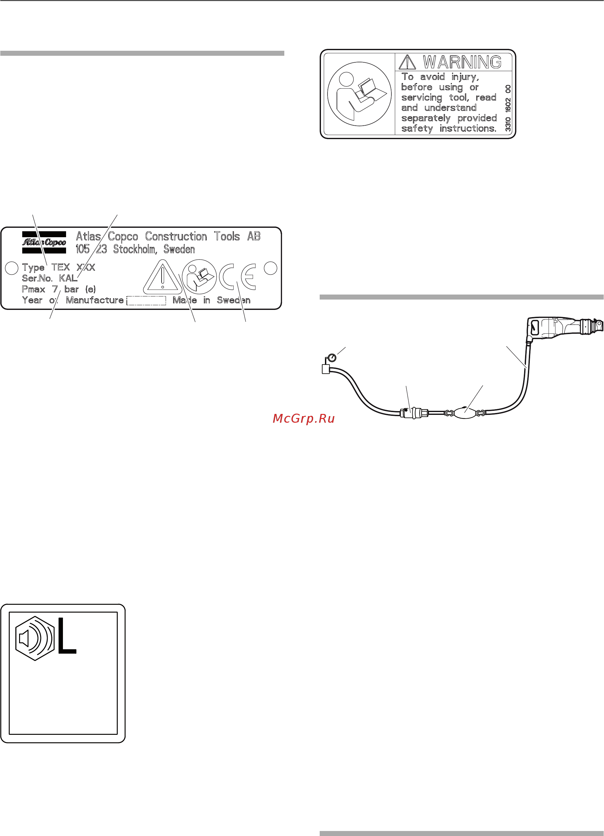 Atlas Copco TEX 09PE [14/316] Installation