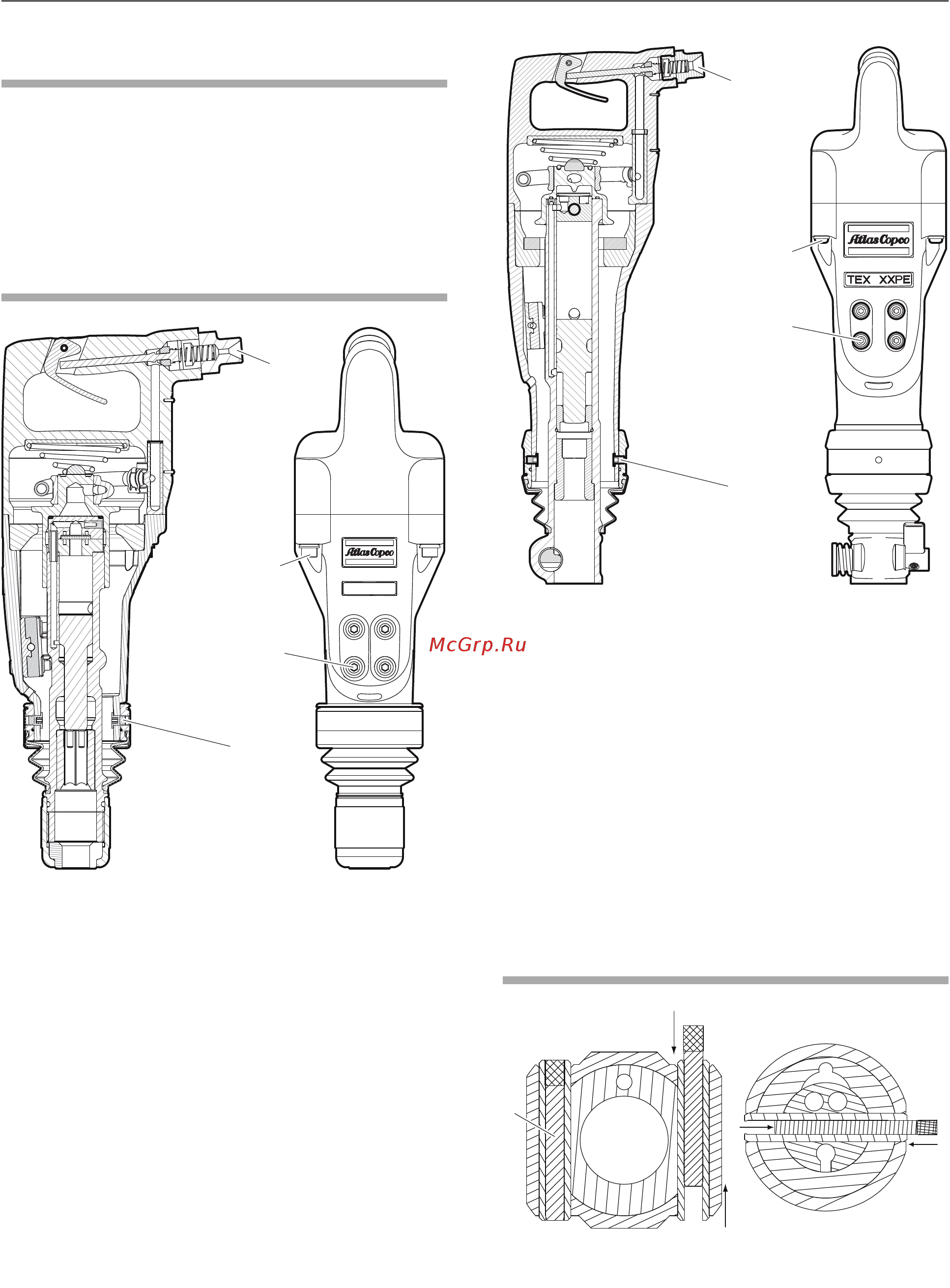 Atlas Copco TEX 09PE [241/316] Montering og demontering av ventilhuset