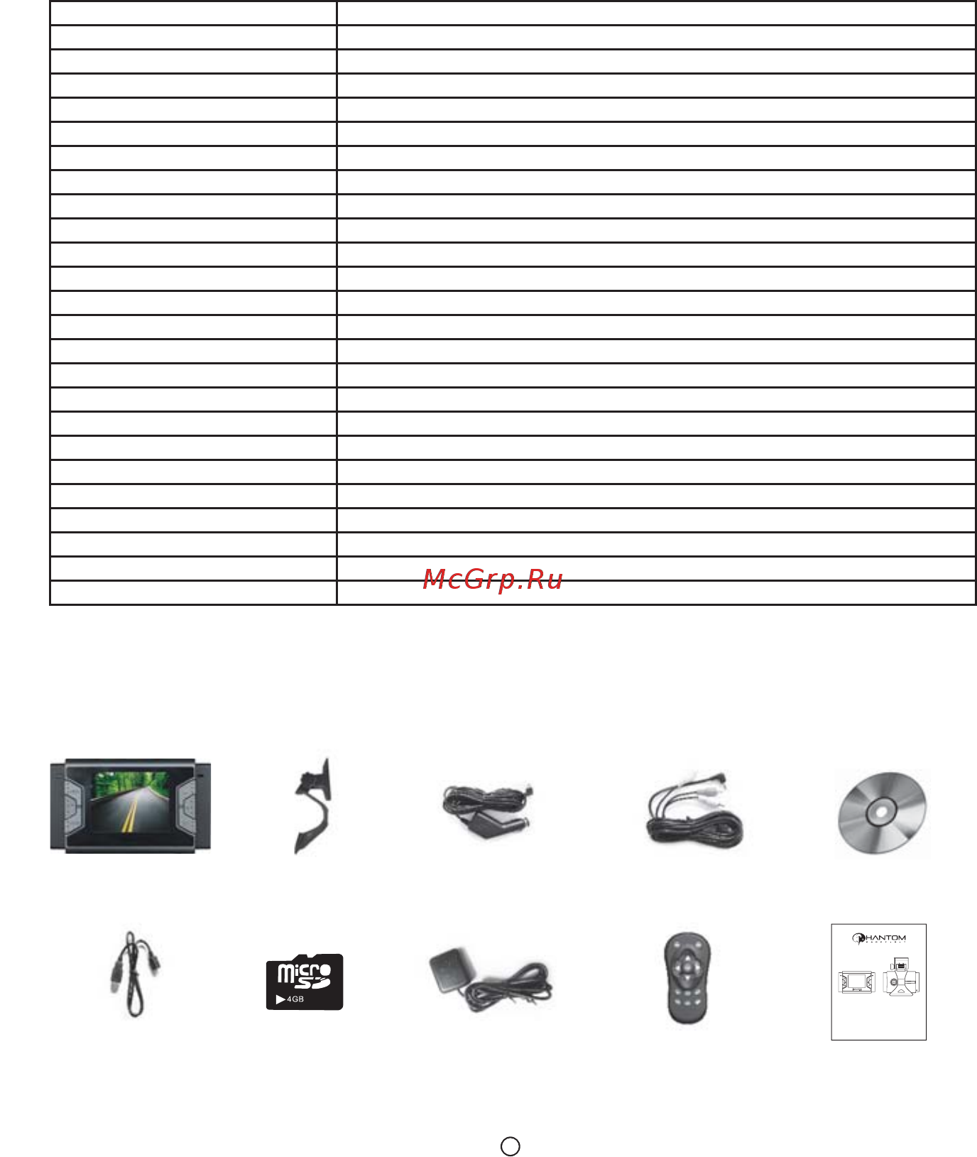 Phantom VR303GPS [6/16] Технические характеристики
