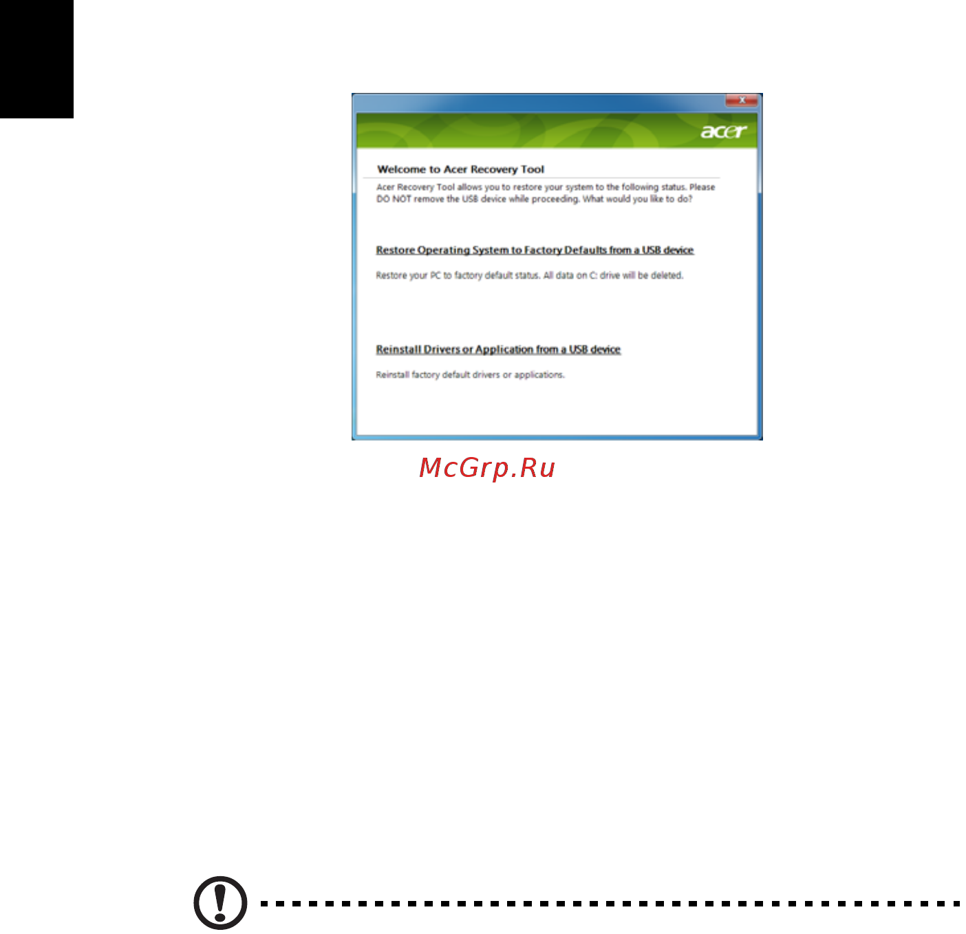 Acer ASPIRE ONE AO722 [416/1810] Een eerdere systeemtoestand herstellen