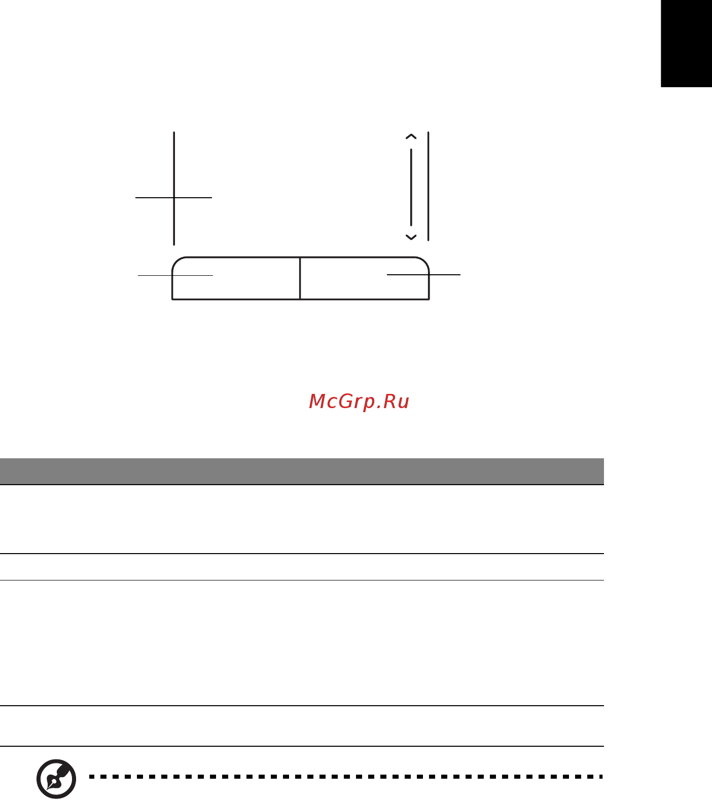 Acer ASPIRE ONE AO722 [481/1810] Beroringsplate touchpad