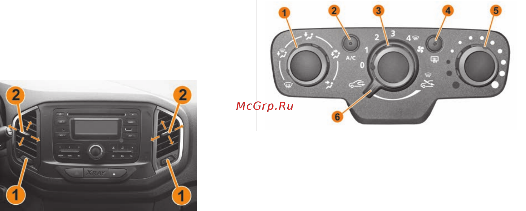 Lada XRAY [93/180] Отопление вентиляция и кондиционирование салона