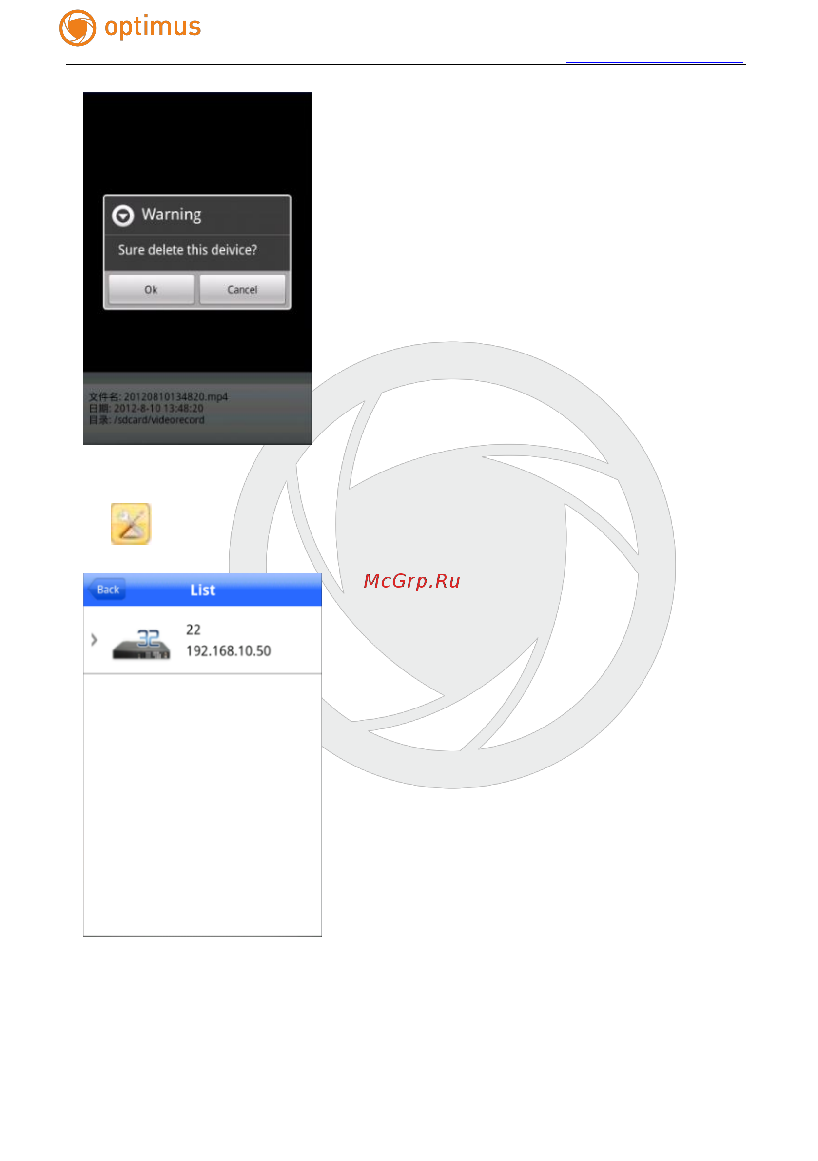 Optimus IP-E011.3(2.8-12)P Инструкция по эксплуатации онлайн [22/31] 282985