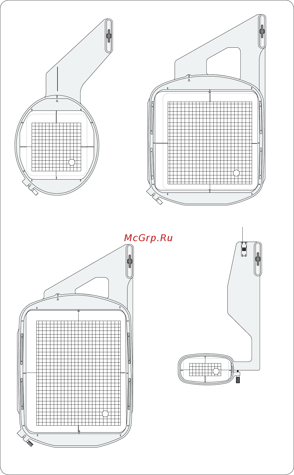 Janome MEMORY CRAFT 12000 HORIZON (MC 12000) [105/151] Пяльцы