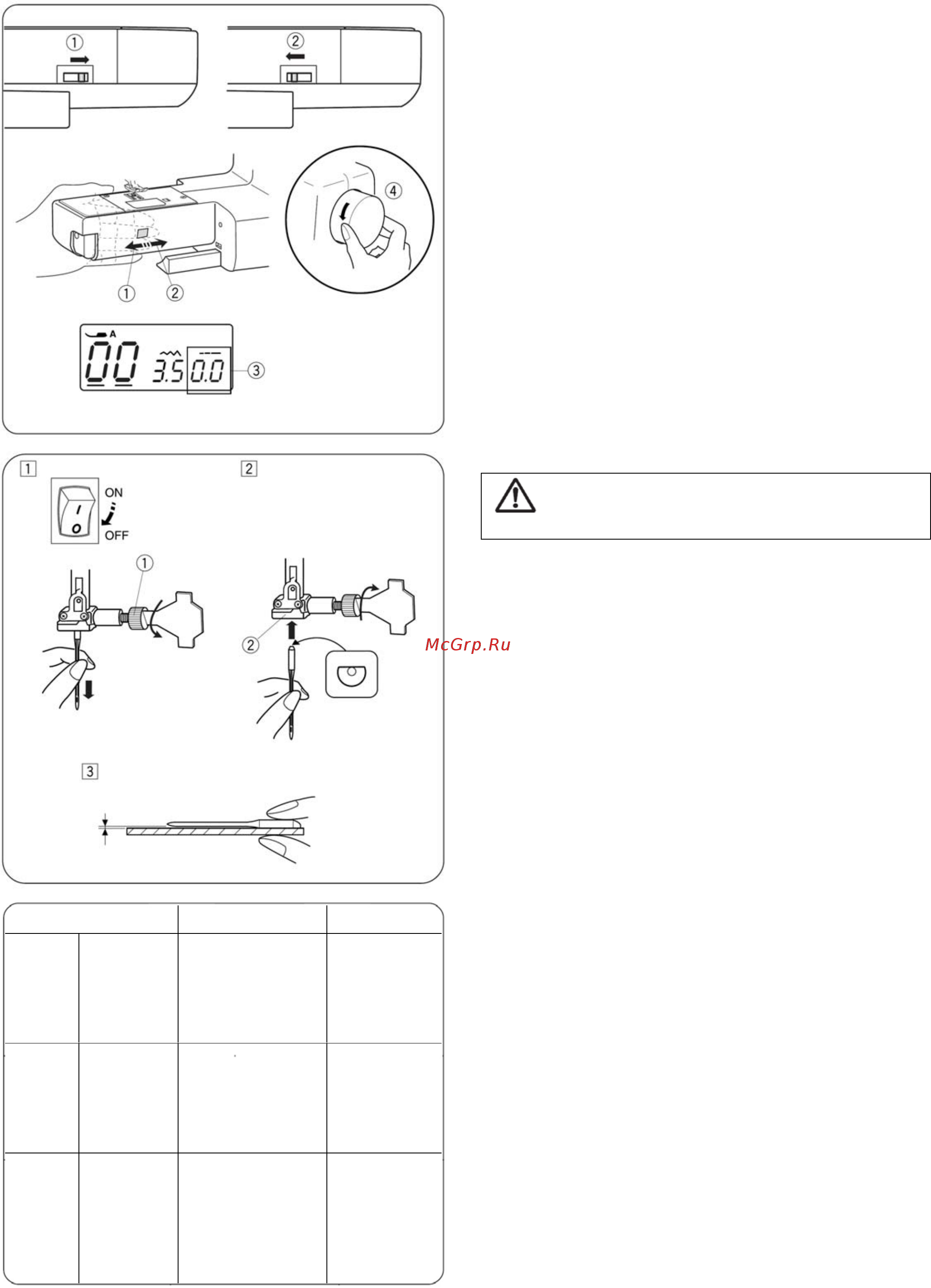Janome QDC 605 (QUILTERS DECOR COMPUTER) [12/49] Выбор нити и иглы