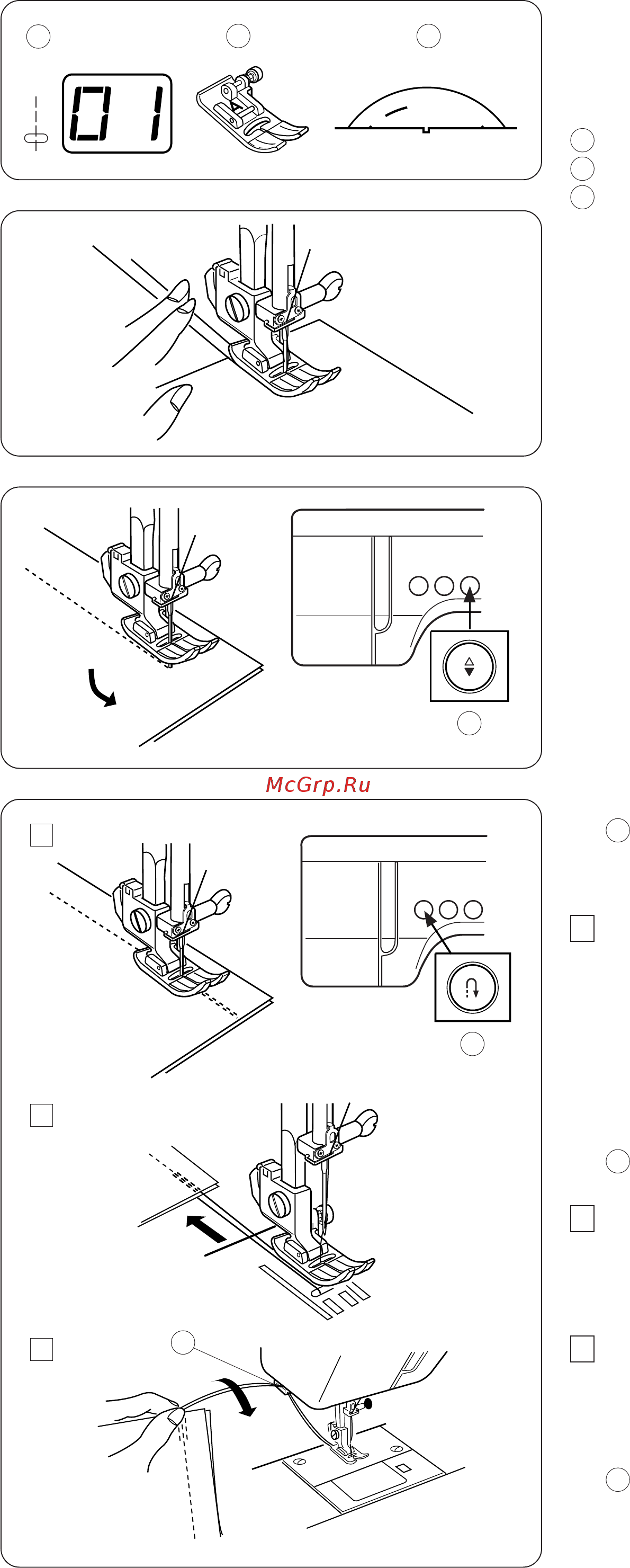 Janome QC 1M QUILTERS COMPANION QC1M [17/50] Основные швейные техники