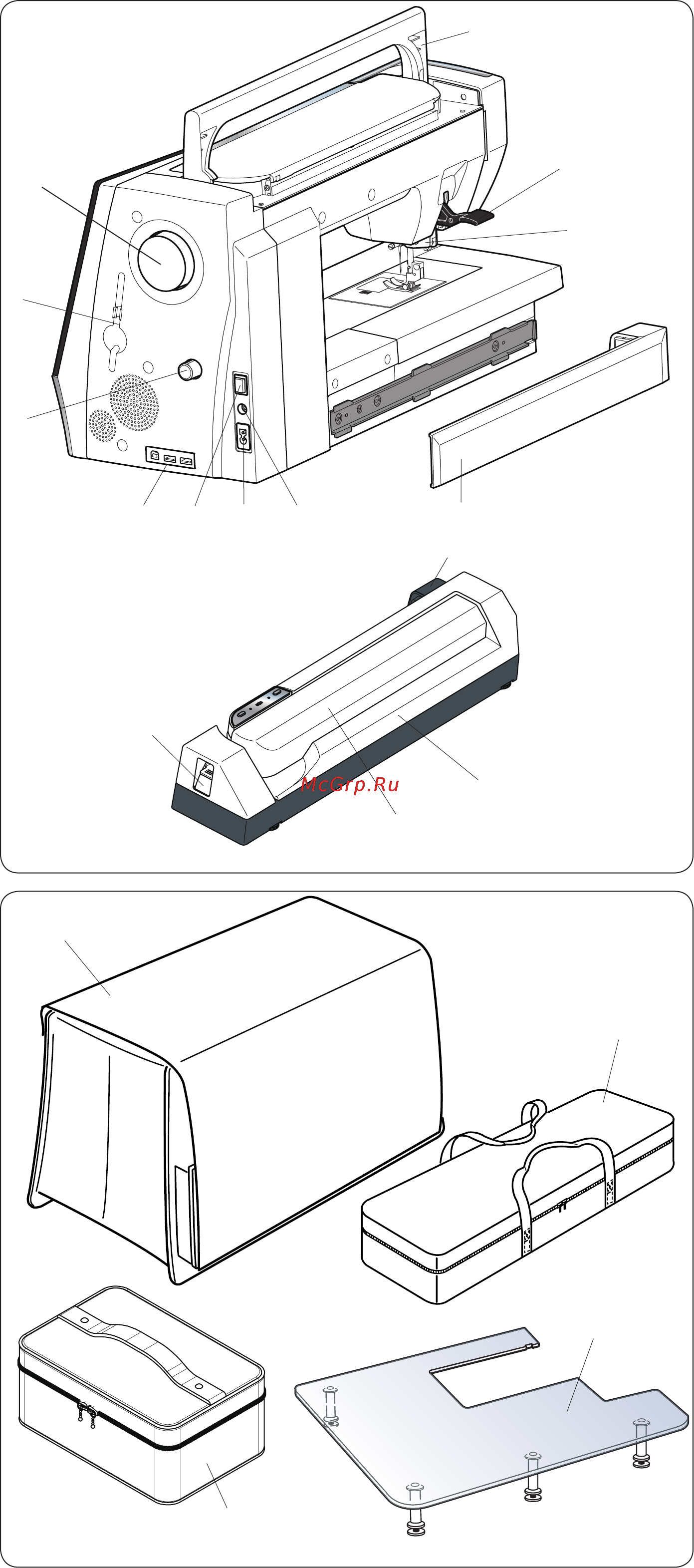 Janome MEMORY CRAFT 15000 HORIZON (MC 15000) [8/184] R t u y