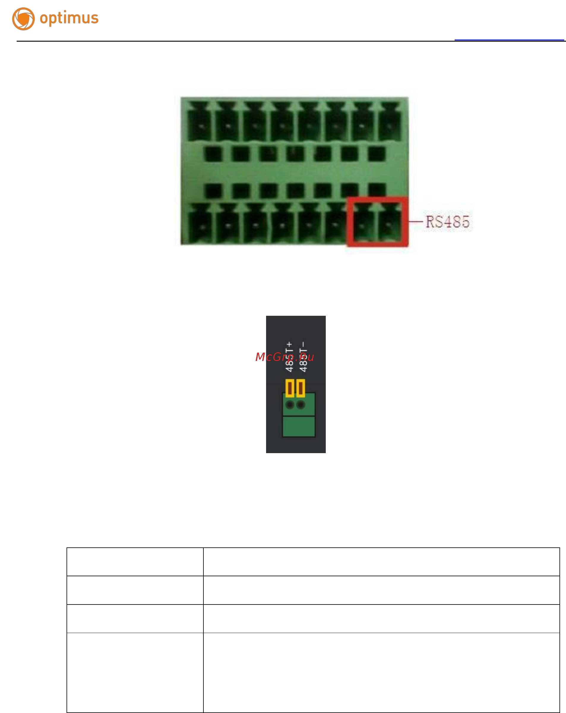 Optimus DVR-2008E [18/125] Интерфейс интерфейс rs485