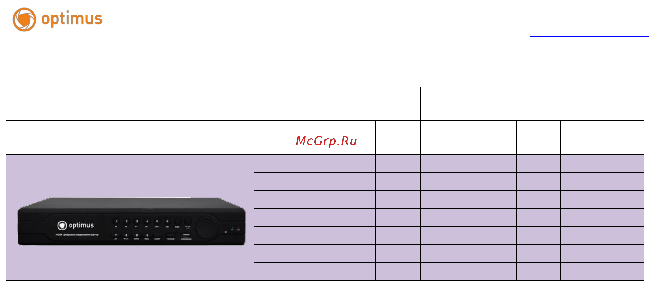 Optimus DVR-2008H Режимы подключения онлайн