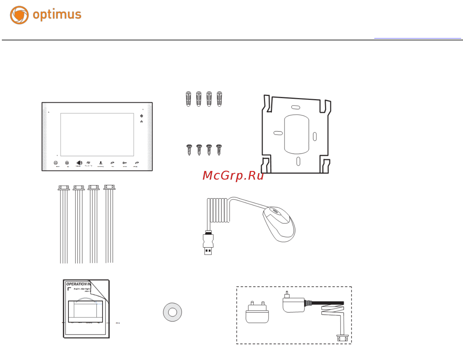 Optimus VM-10NW [6/21] Комплектация
