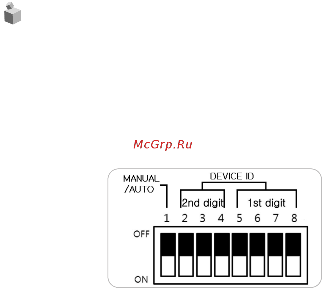 Commax CMD-404FU [10/18] Configuration of device id mode