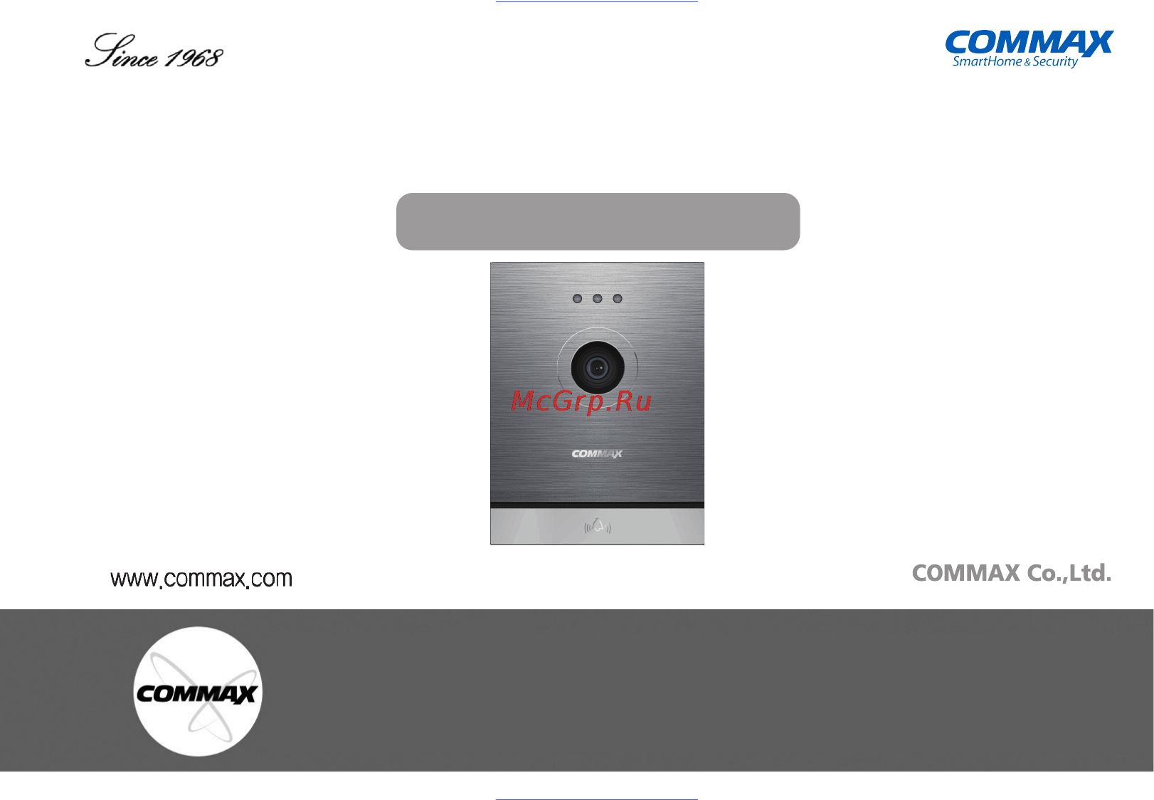 Commax CIOT-D20M Инструкция по эксплуатации(ENG) онлайн
