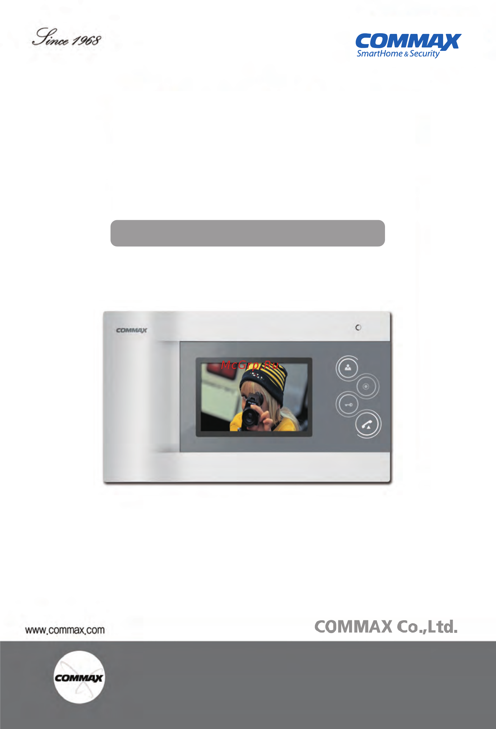Commax CDV-40Q Инструкция по эксплуатации(ENG) онлайн