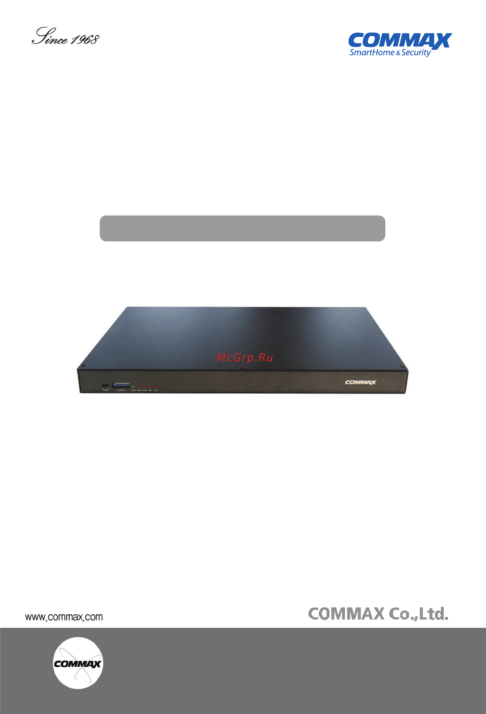 Commax CCU-232AGF Инструкция по эксплуатации(ENG) онлайн