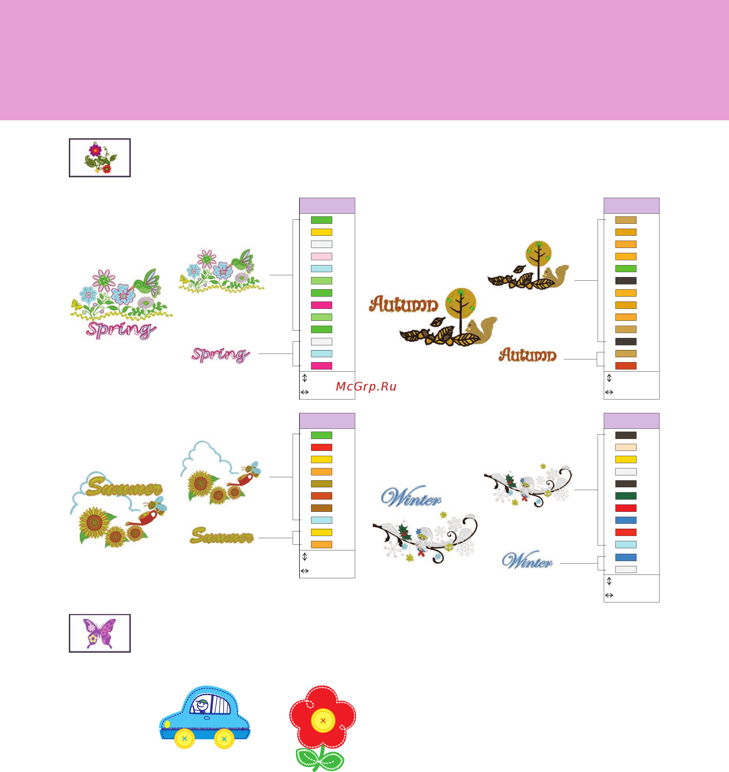 Brother INNOV-IS NV F440E (F 440 E) [31/36] Splitting patterns l fractionnement de motifs l divisione di disegni l divisão de padrões l