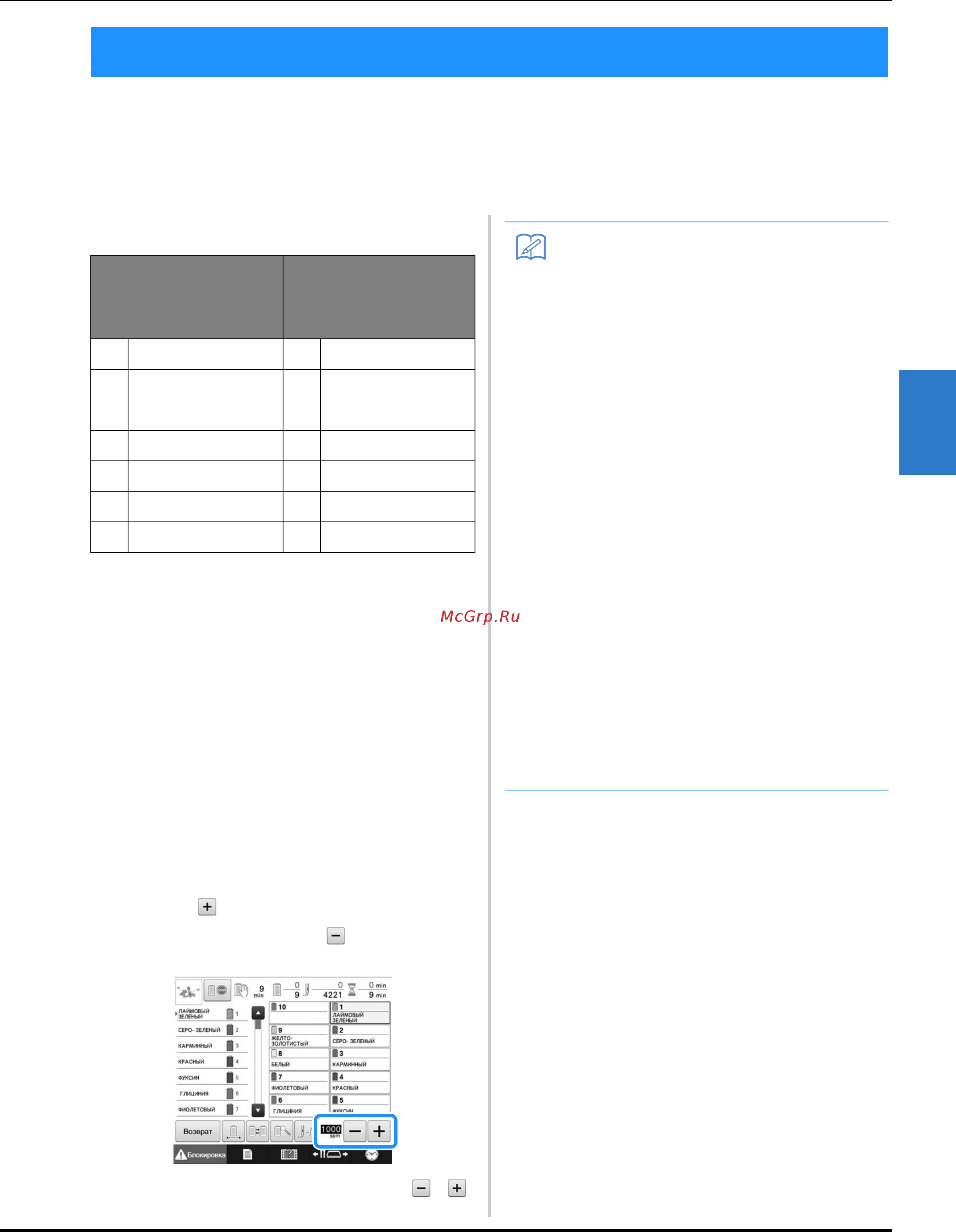 Brother PR 1050X ENTREPRENEUR PRO X (PR1050X) [141/316] Шитья нажмите кнопку