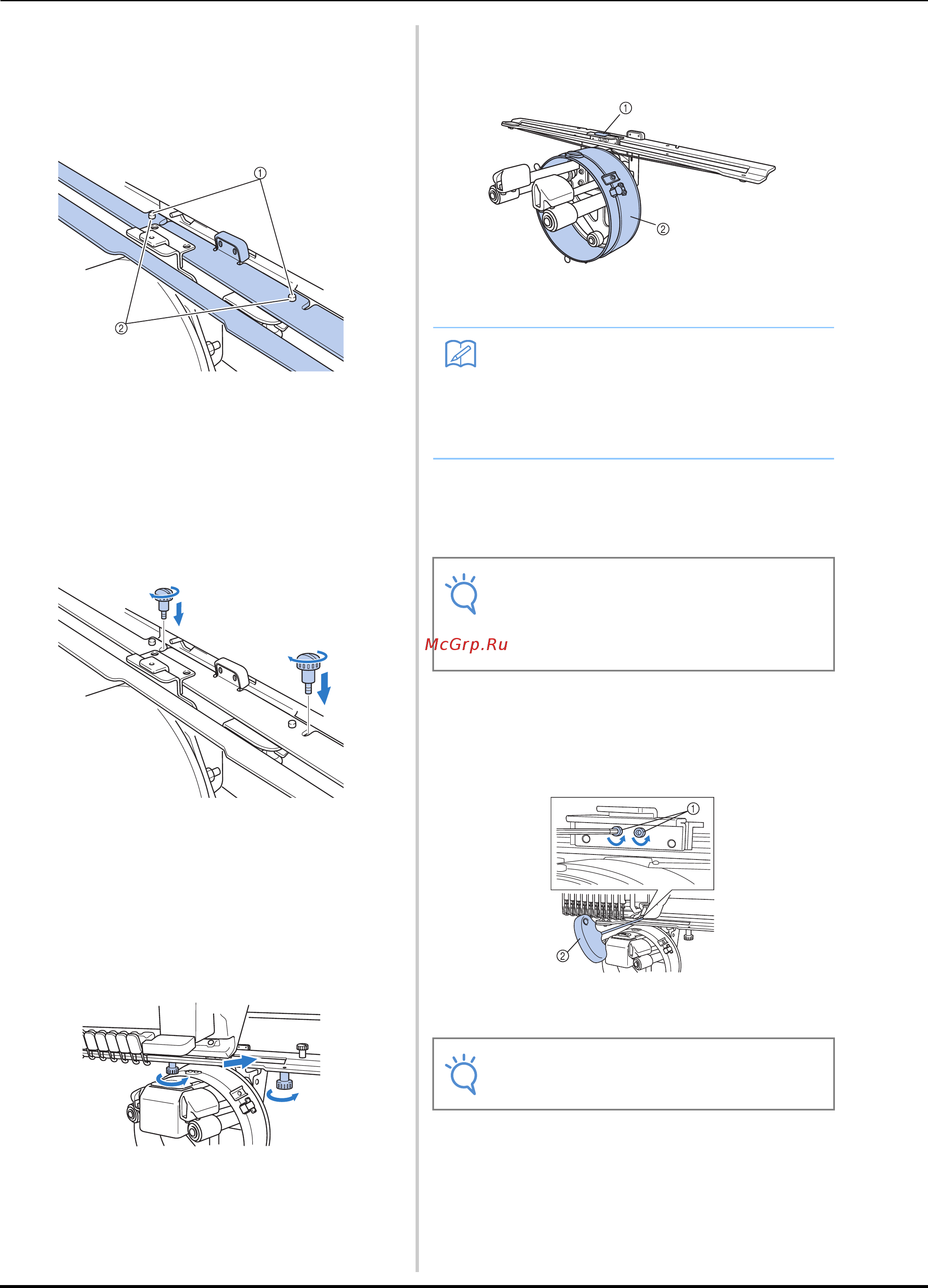 Brother PR 1050X ENTREPRENEUR PRO X (PR1050X) [268/316] Регулировка привода устройства для вышивания бейсболок