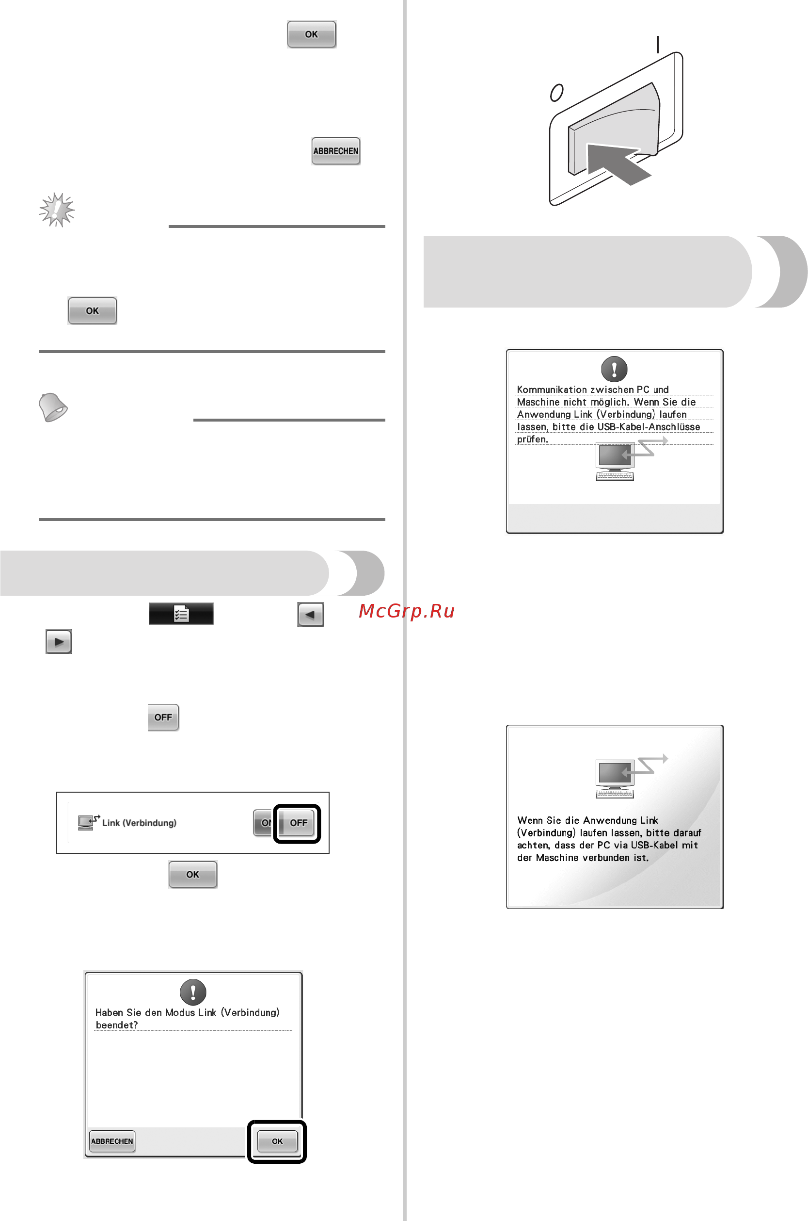 Brother PR 655E ENTREPRENEUR (PR655E) [32/148] Hinweis