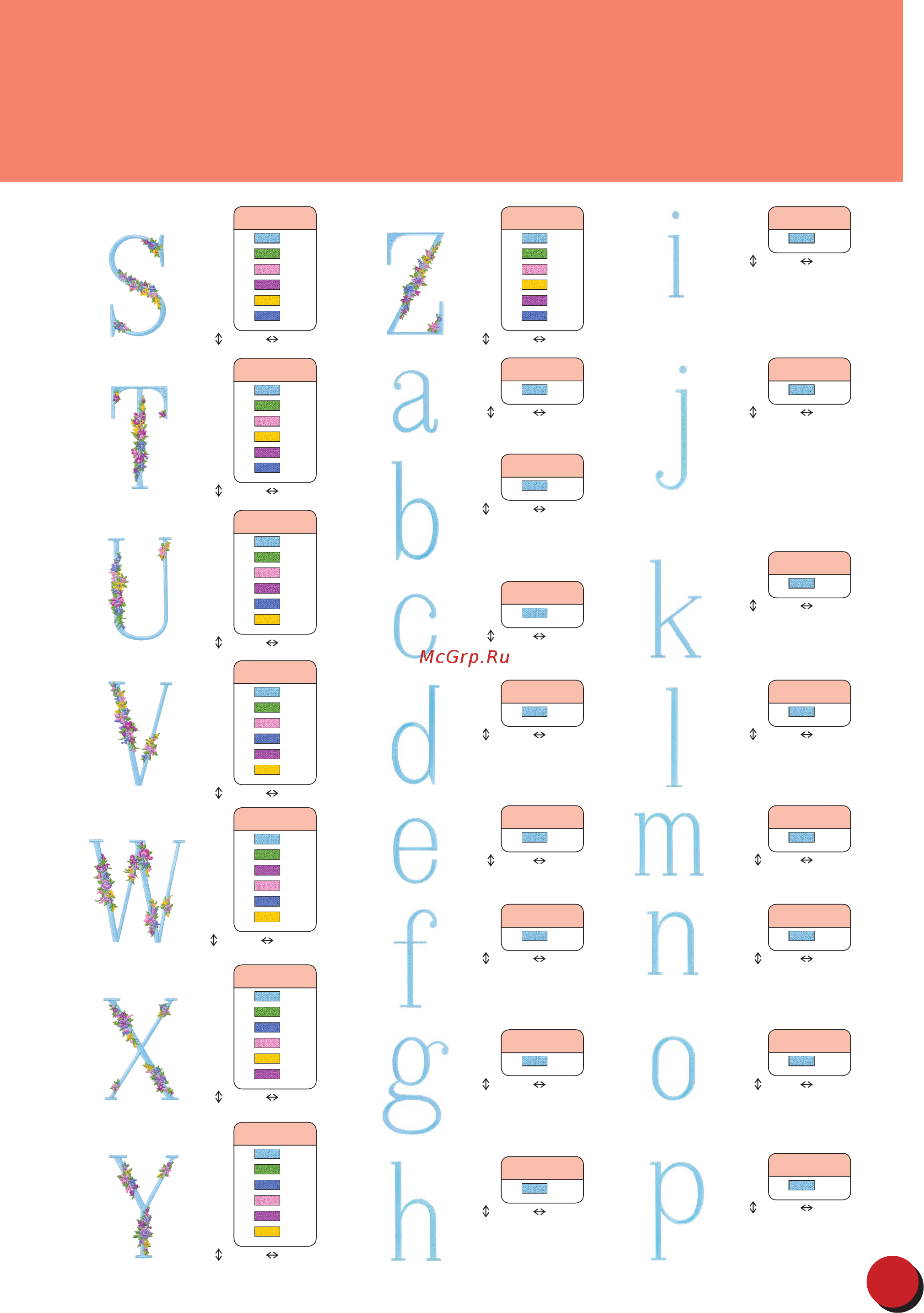 Brother PR 655E ENTREPRENEUR (PR655E) [33/44] Farbwechseltabelle für stickmuster kleurwijzigingstabel borduurpatronen