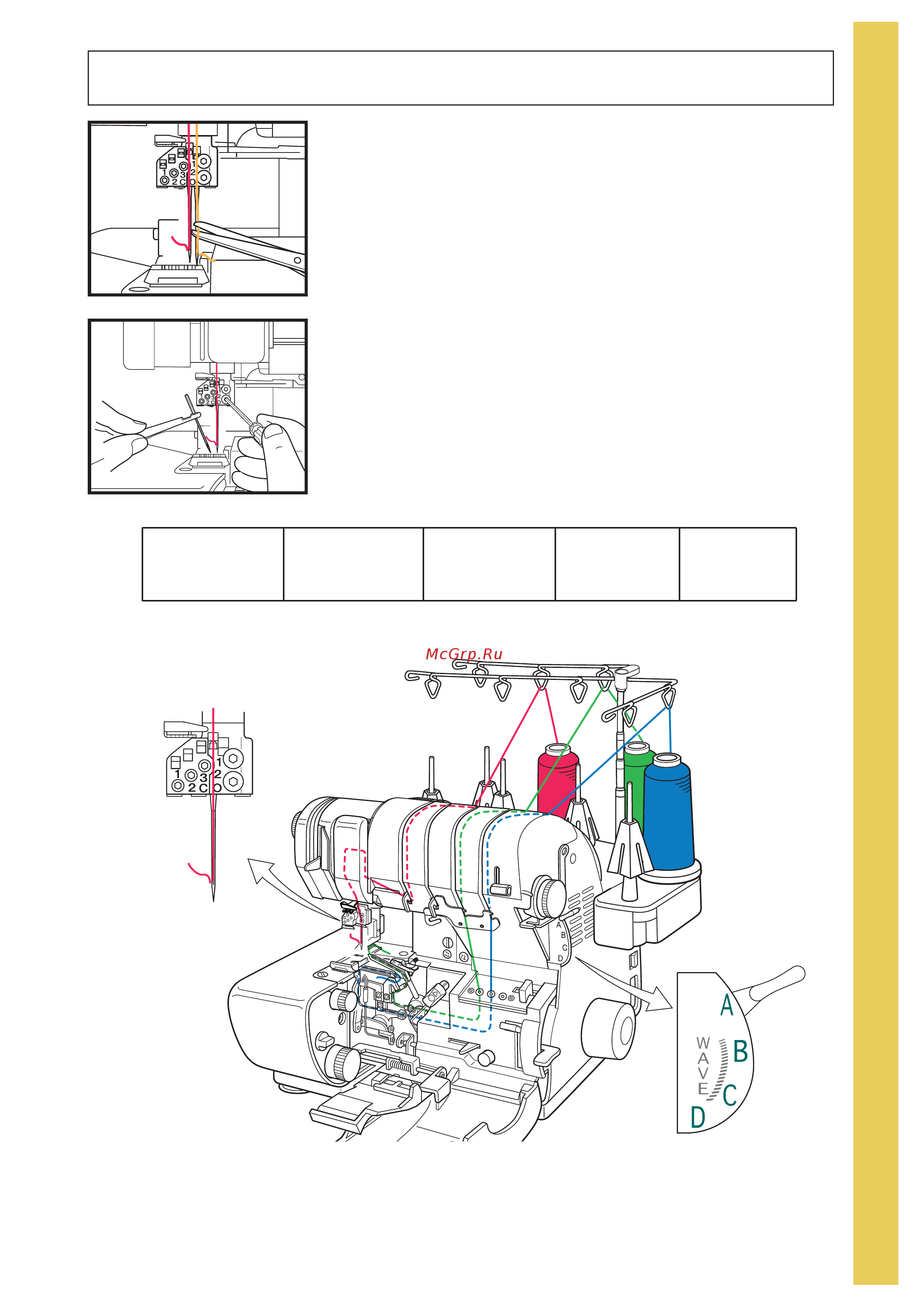 BABYLOCK EVOLUTION BLE8W-2 (BLE8W / EVOLVE / 8000) [31/92] Thread overlock wide