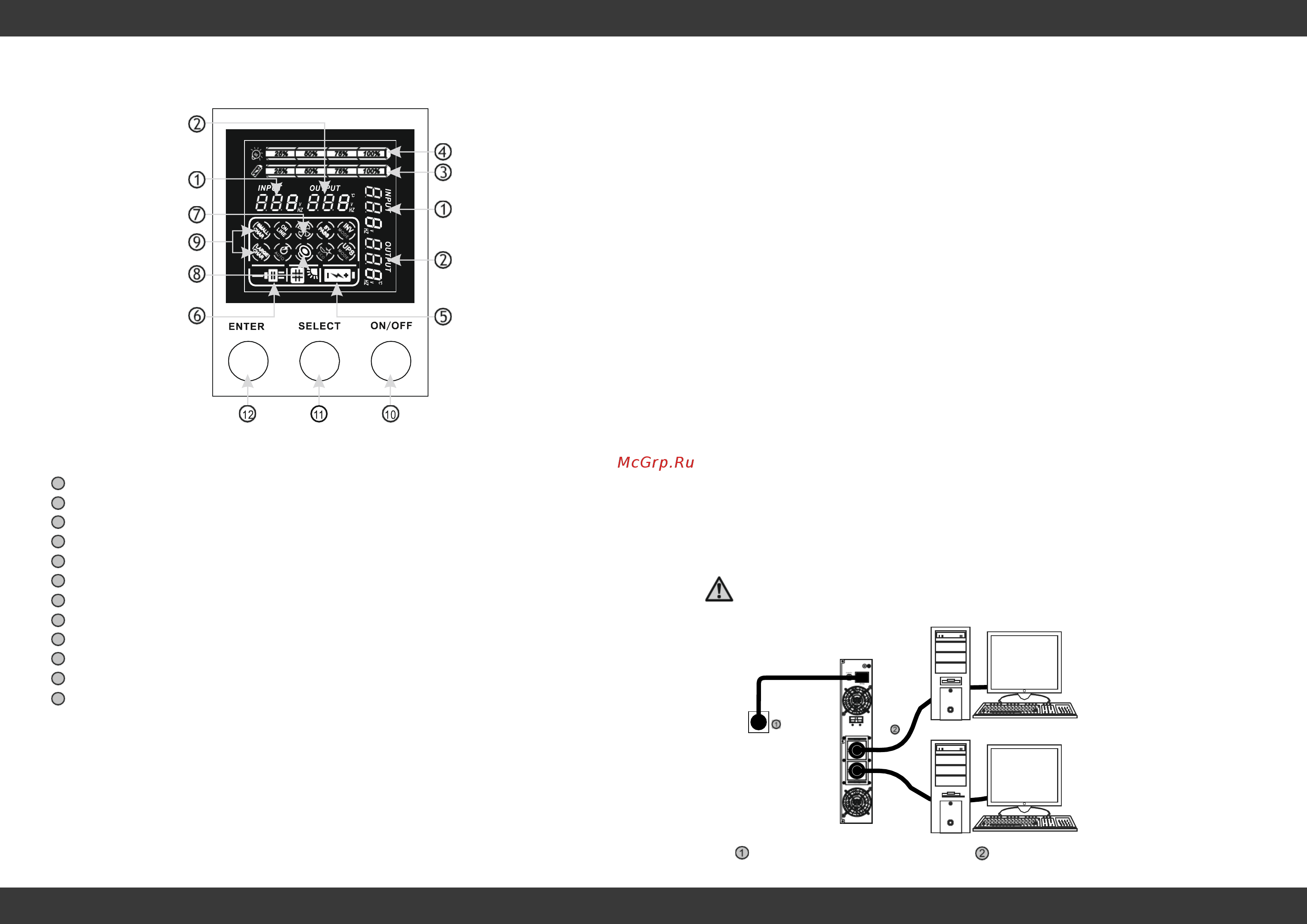 Svc RTL-3K-LCD [3/5] Внимание схема подключения ибп