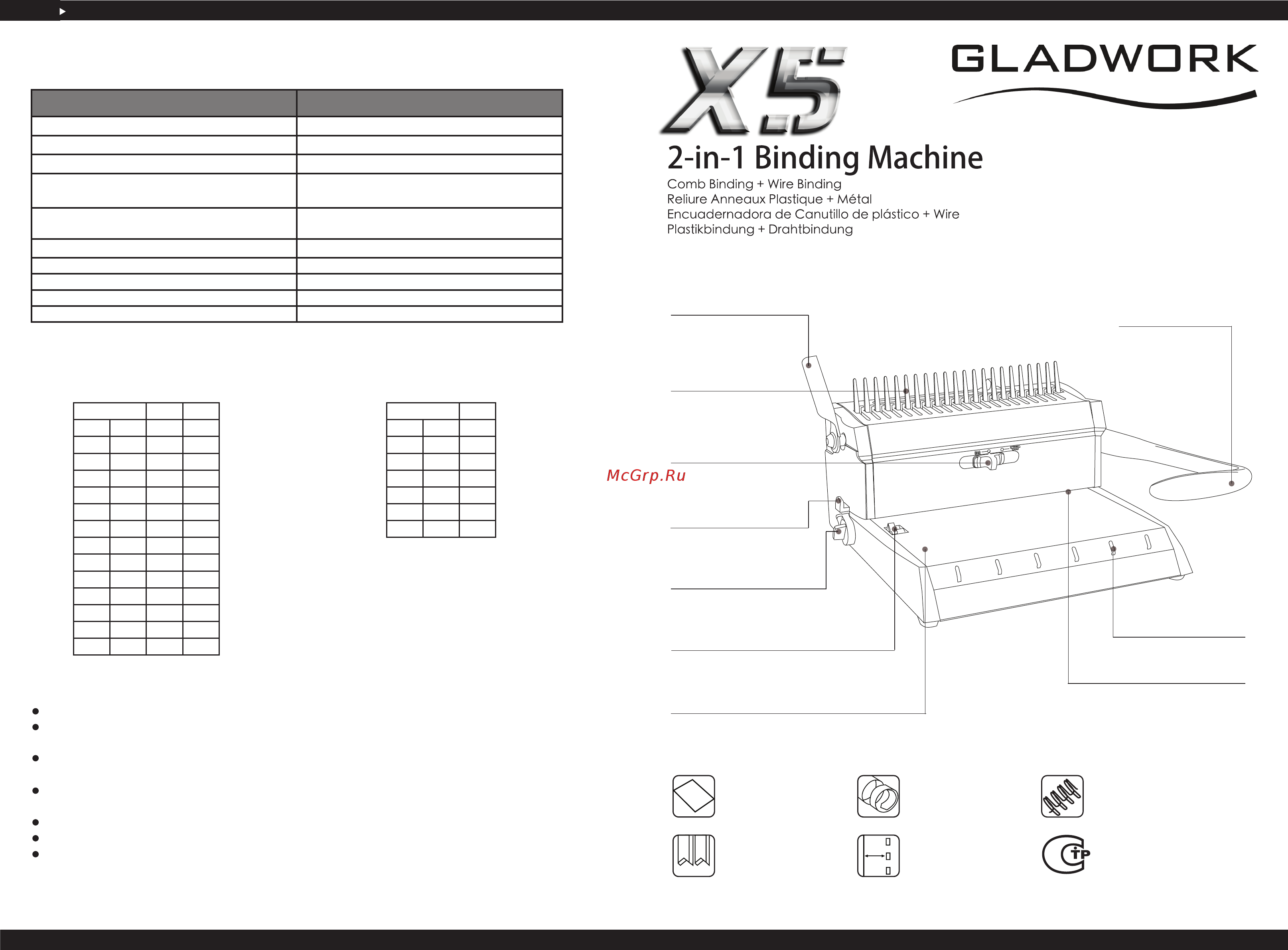 Gladwork iBind X5 Инструкция по эксплуатации онлайн
