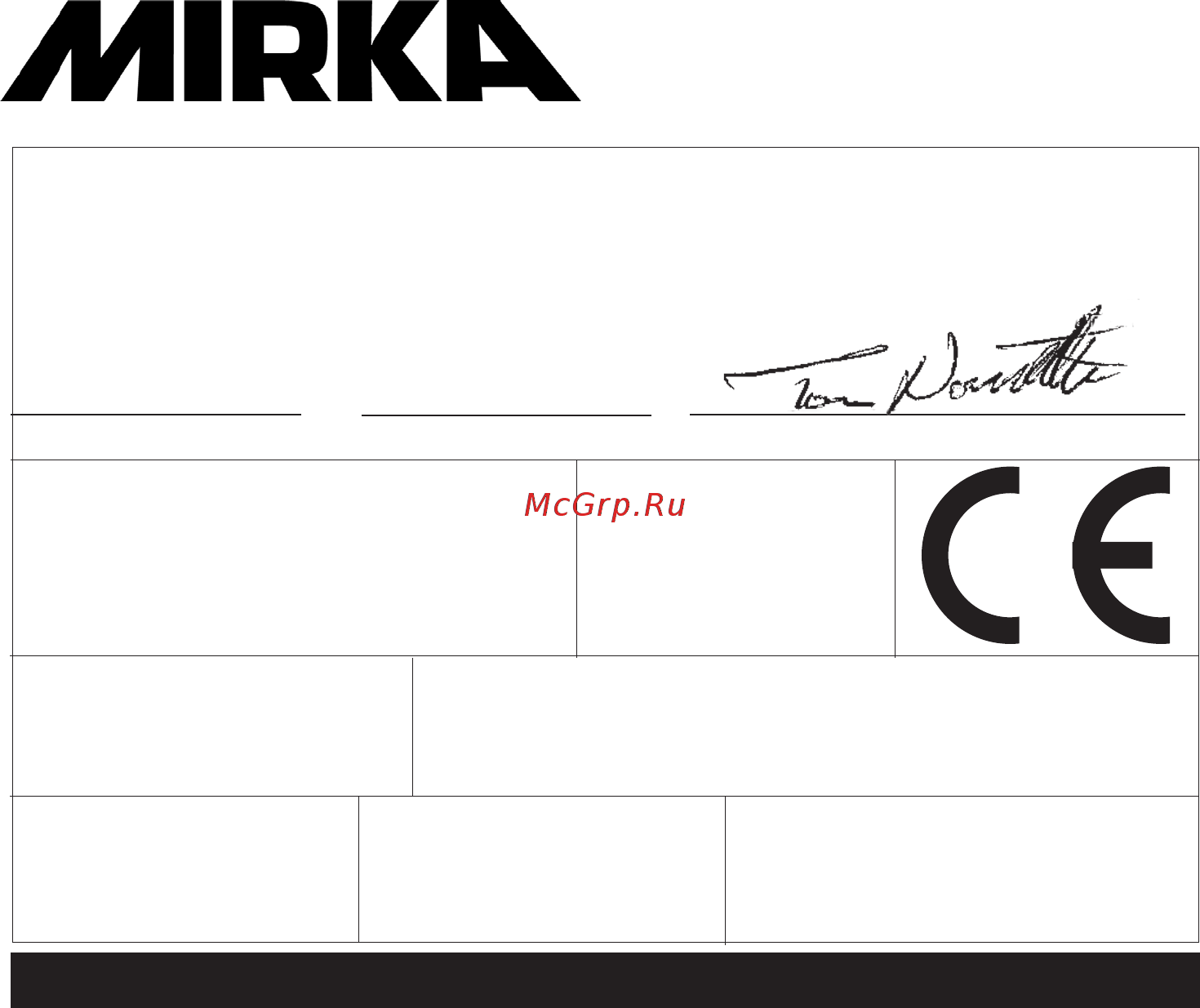 Mirka 125/2,5 Инструкция по эксплуатации онлайн