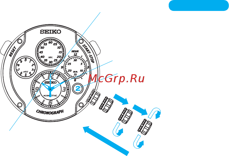 Seiko 9T82 [7/13] Установка времени и календаря