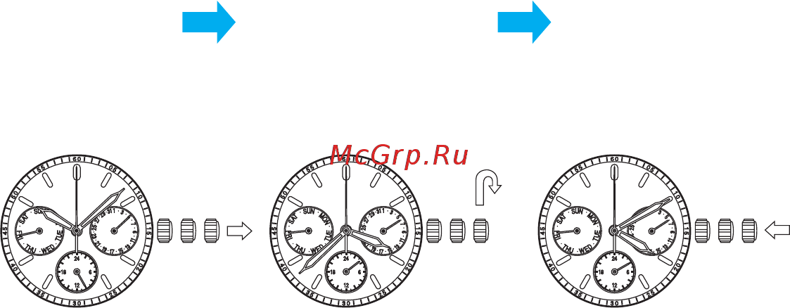 Seiko V14J [3/7] Установка времени