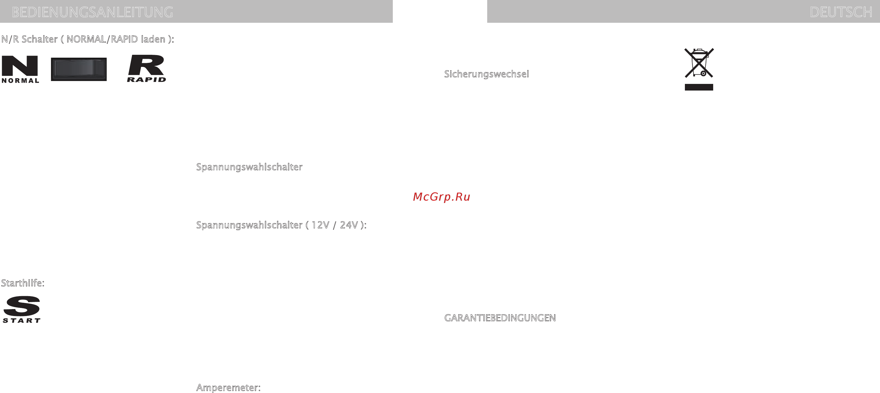 Heyner AkkuEnergy PRO 30A 12/24В [5/12] Bedienungsanleitung deutsch
