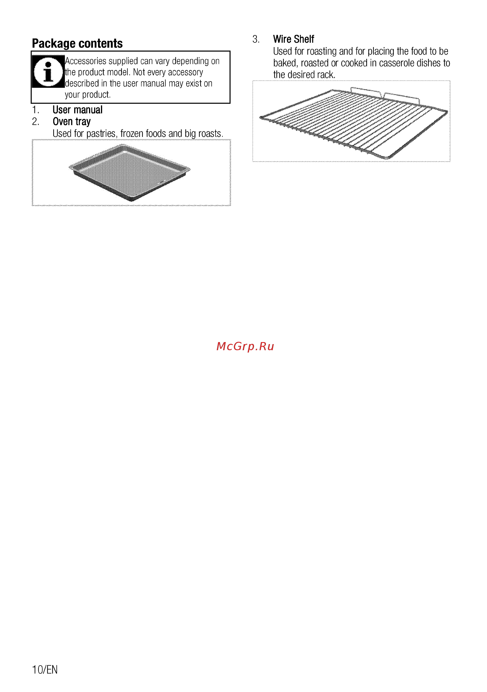 Beko FSE66300GW [10/84] Package contents_________________