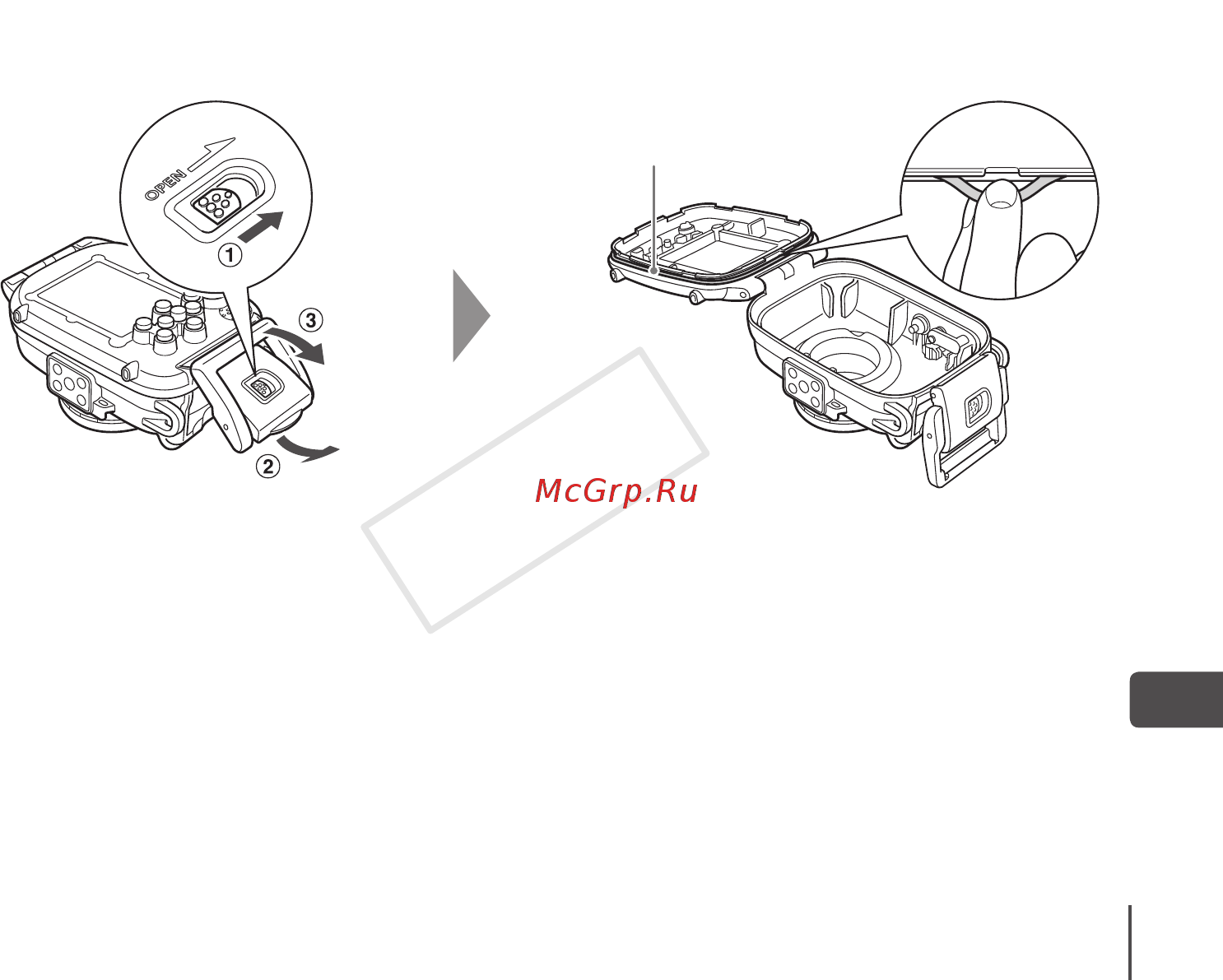 Canon DIGITAL IXUS 105IS Silver [68/98] Applicare grasso al silicone alla guarnizione impermeabile
