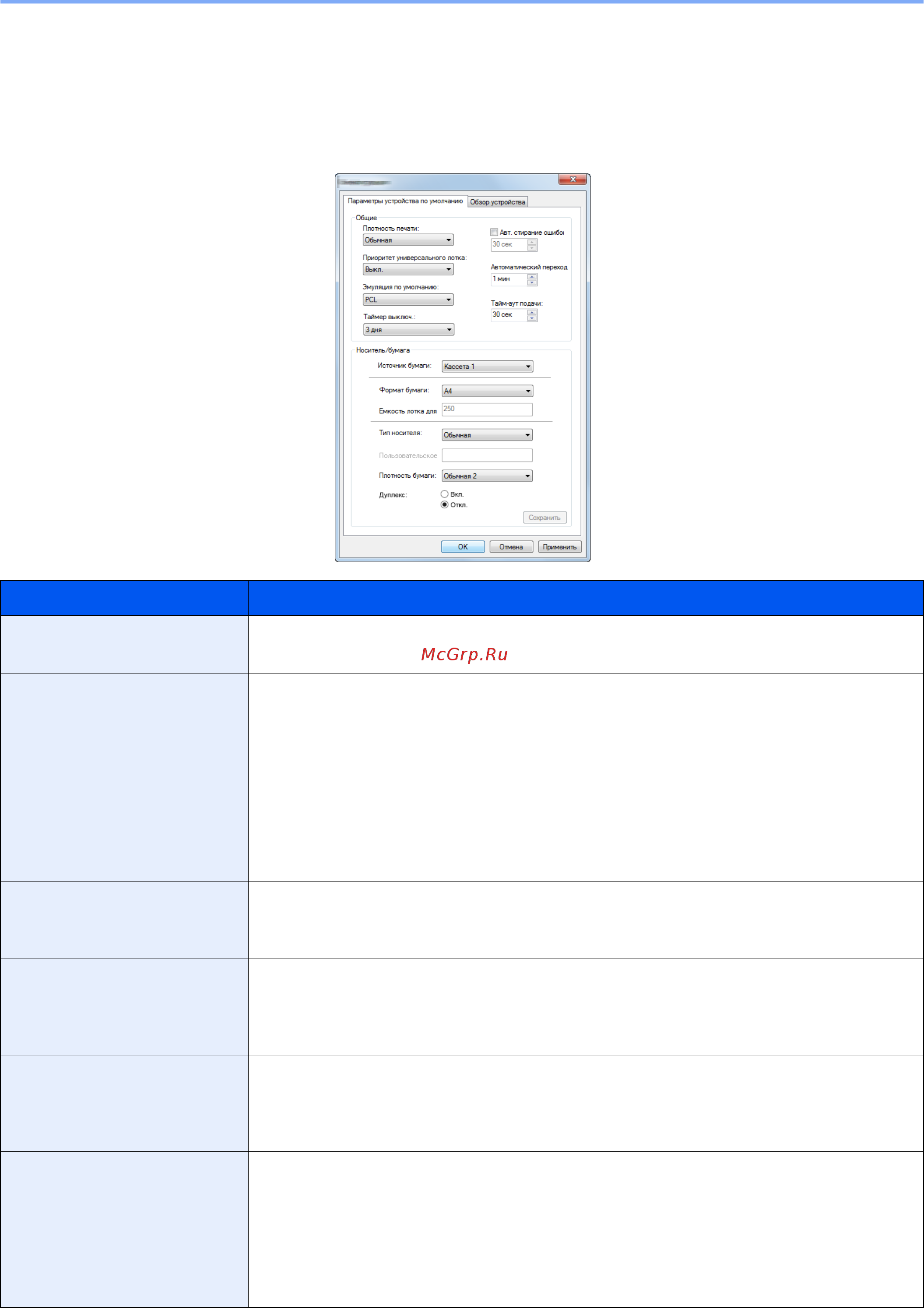 Kyocera ECOSYS M2135dn [161/428] Экран настроек configuration tool