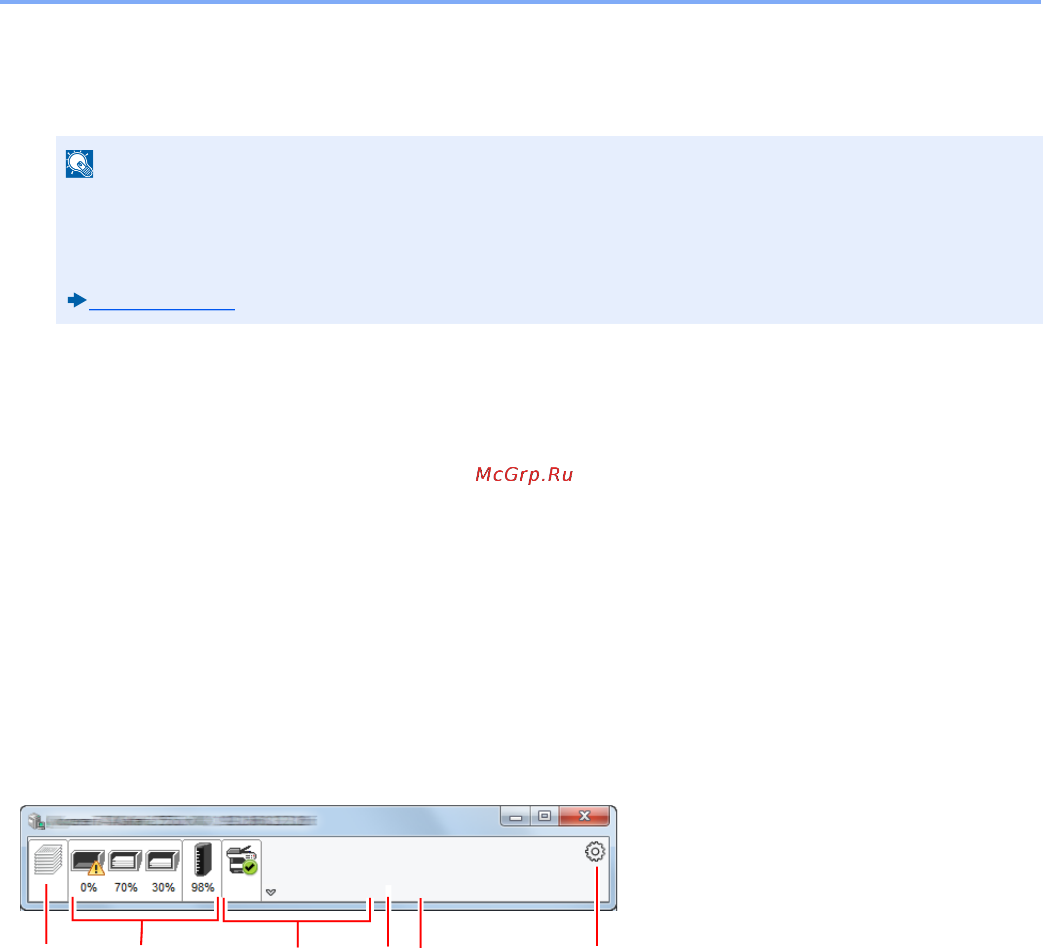 Kyocera ECOSYS M4125idn (1102P23NL0) [204/543] Контроль состояния принтера status monitor