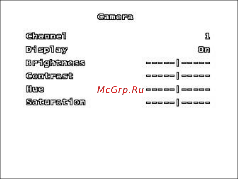 Microdigital MDR-4000 [12/50] Настройка камеры