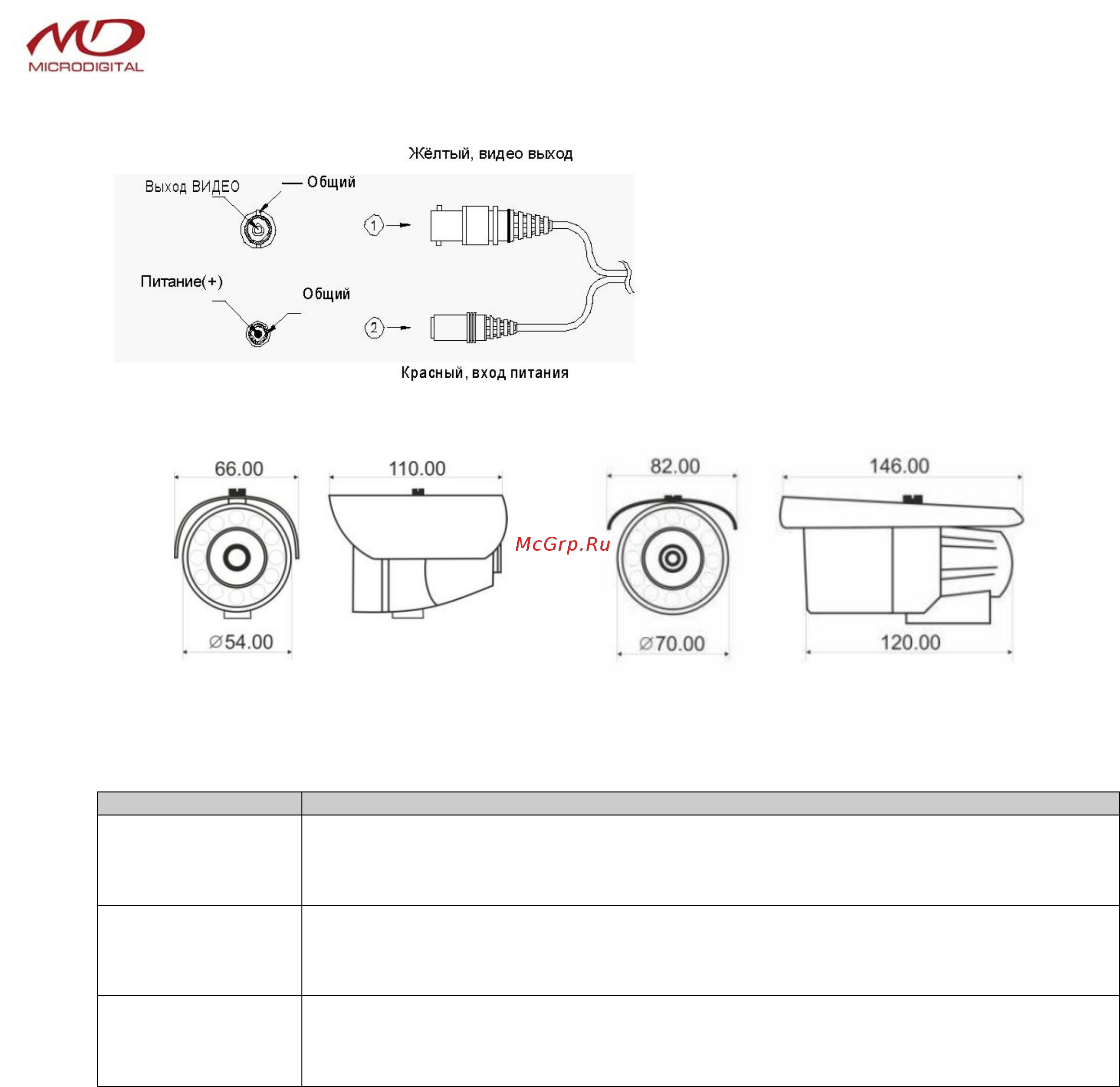 Microdigital MDC-6220F-24 Инструкция по эксплуатации онлайн [2/2] 285602