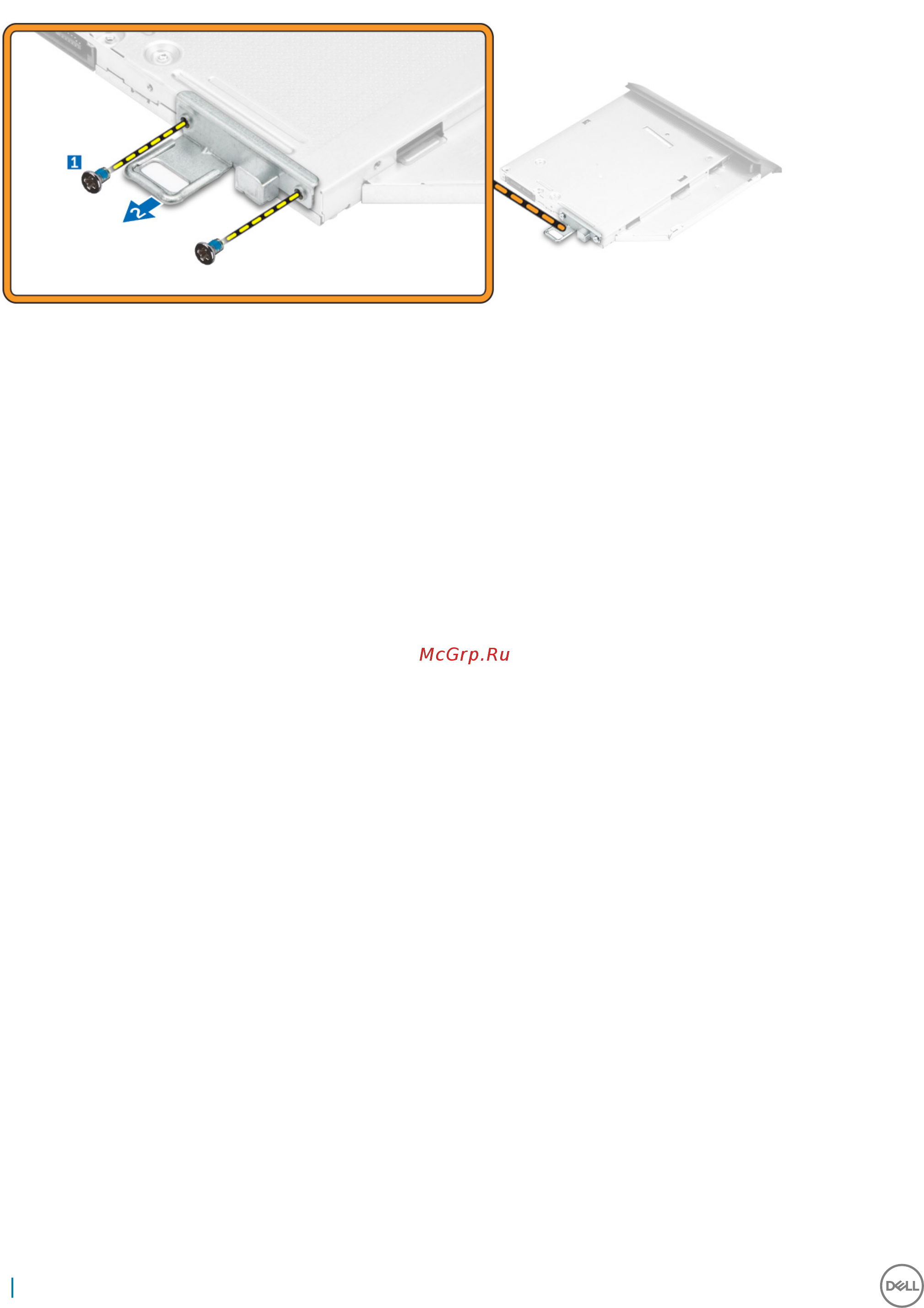 Dell Optiplex 7450-8428 [14/77] Installing the optical drive assembly