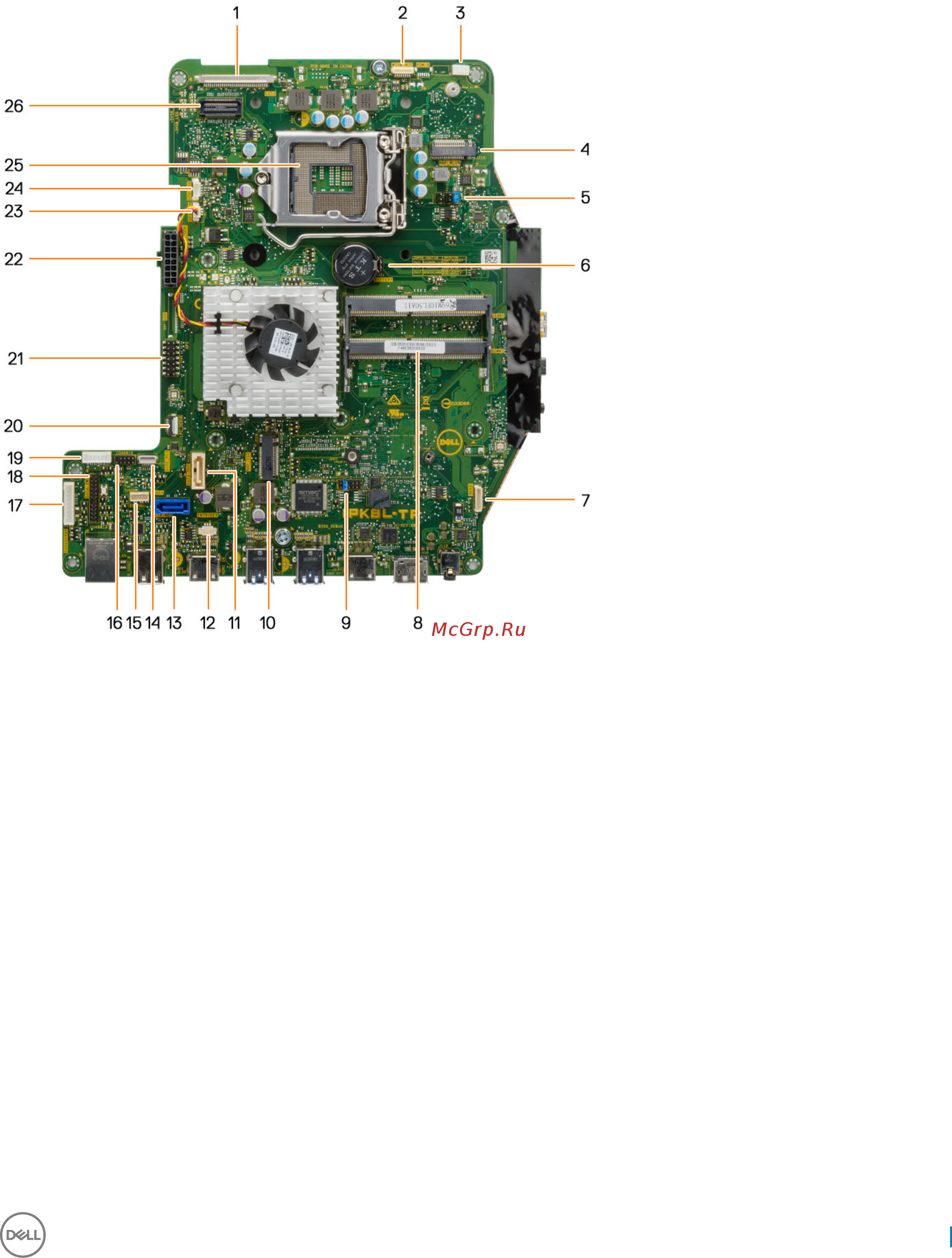 Dell Optiplex 7450-8428 [37/77] System board layout