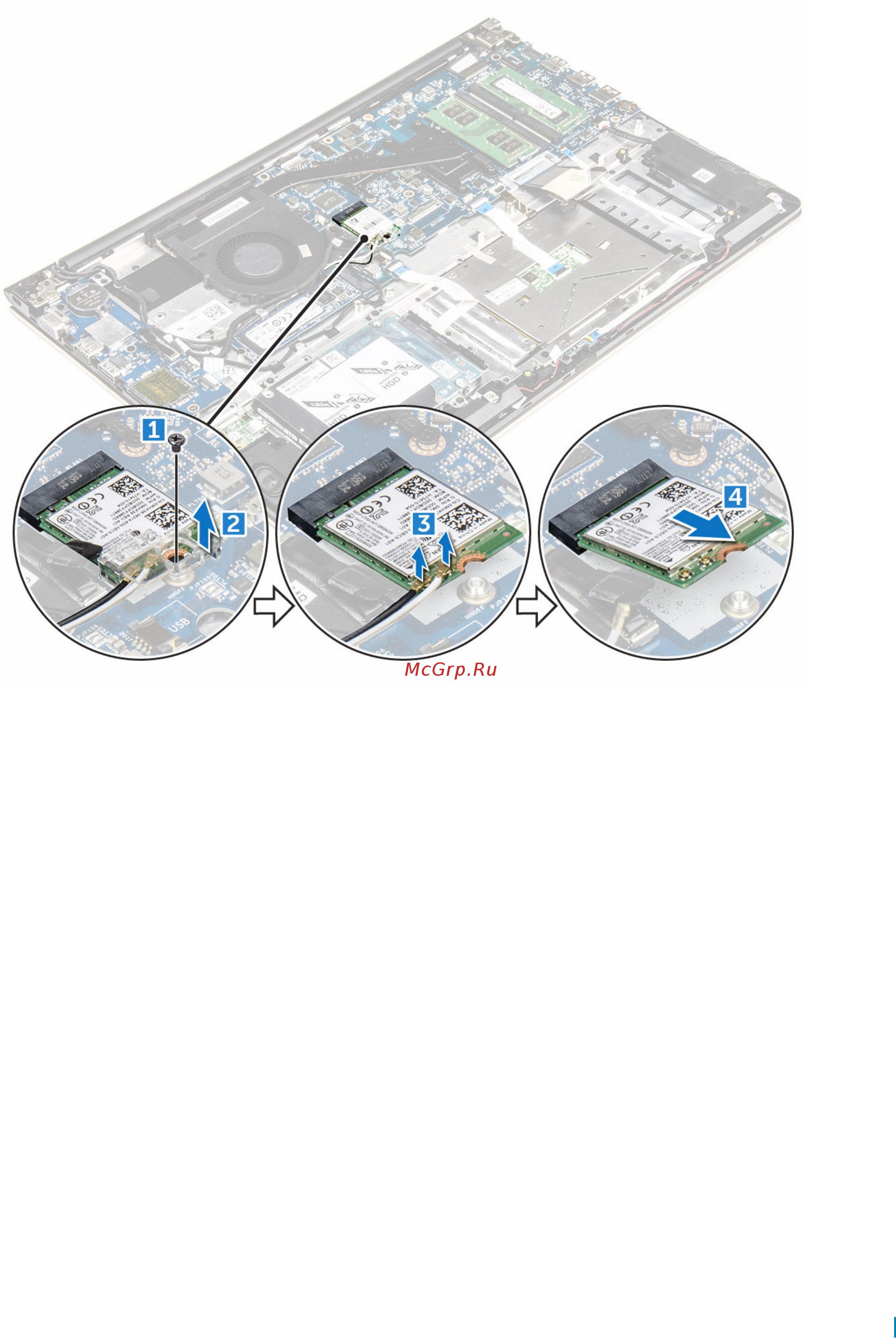 Dell Vostro 5568-1120 [21/80] Установка платы wlan