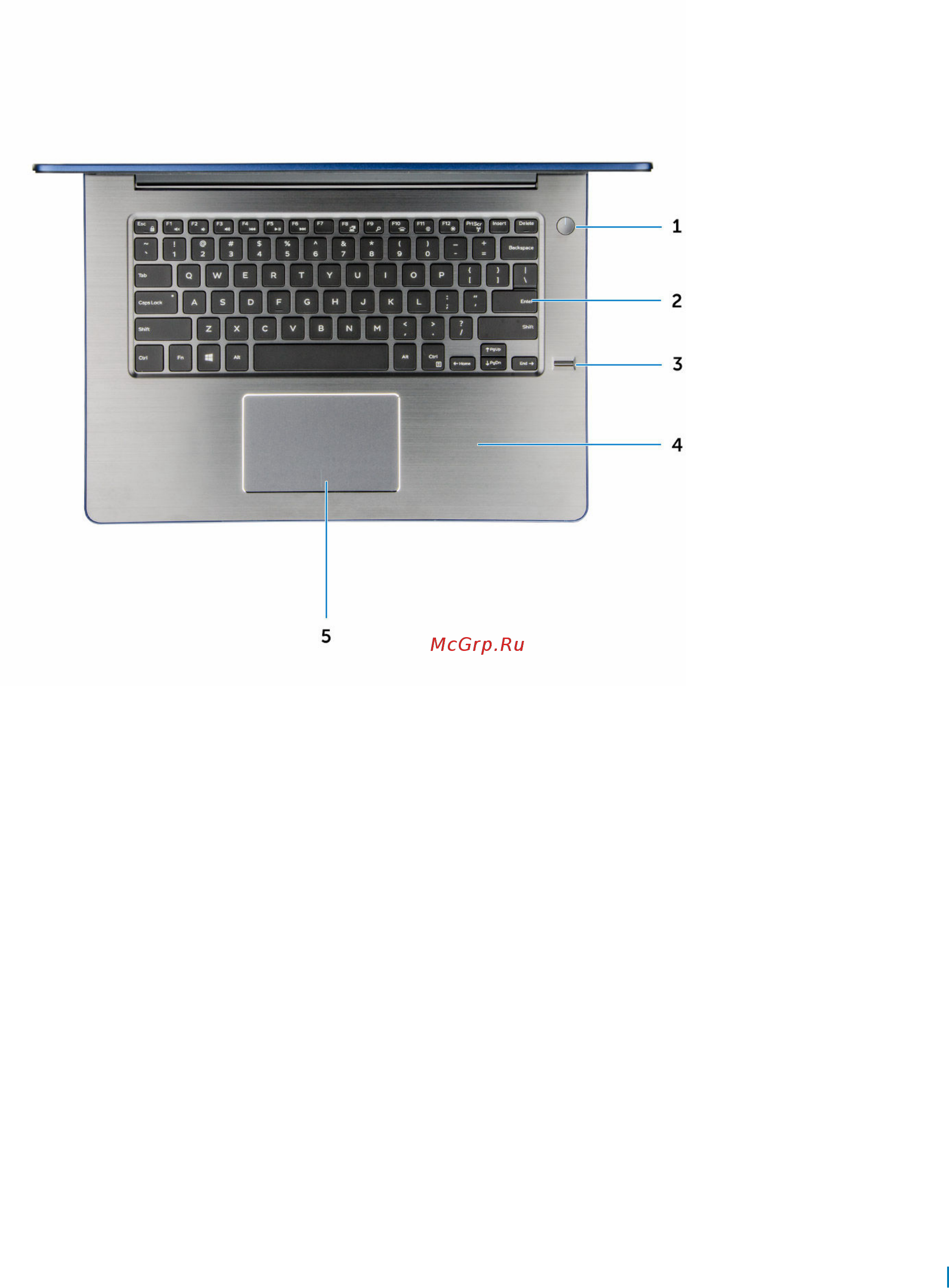 Dell 5468 (5468-9944) [11/79] Вид сверху