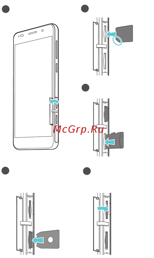 Huawei Honor 6 Dual LTE [3/36] Установка sim карты