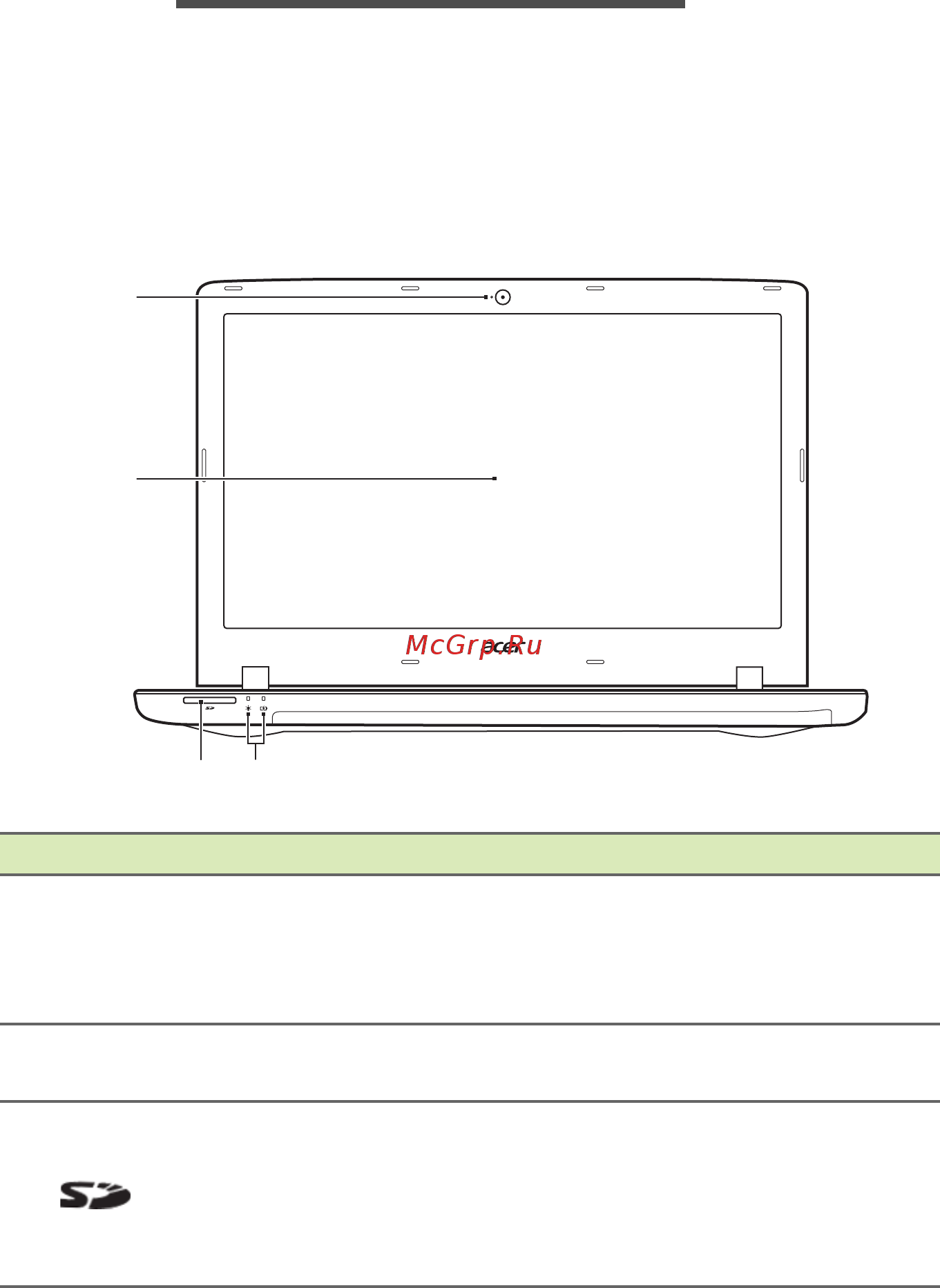 Acer Aspire E5-575G-504V NX.GDZER.002 [10/91] Знакомство с вашим ноутбуком acer