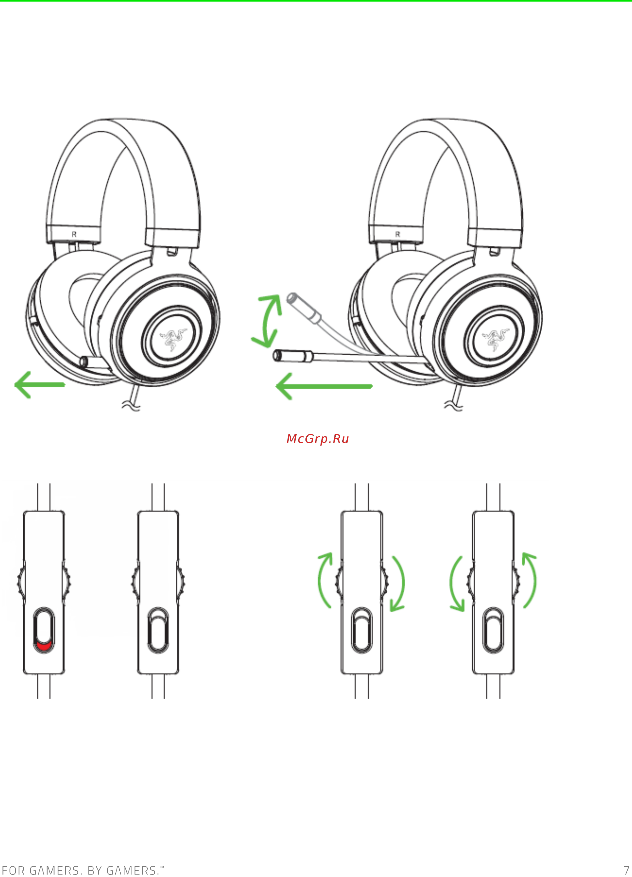 Razer Kraken Pro V2, Black [8/12] Использование гарнитуры razer kraken pro v2