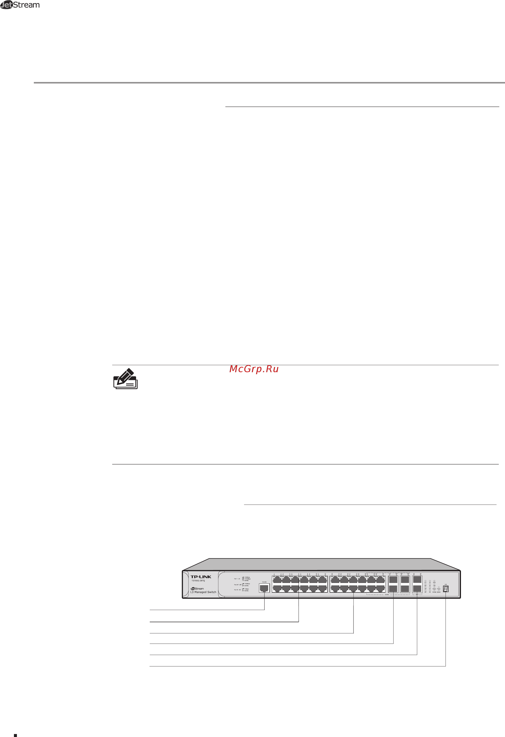 Tp-Link T2700G-28TQ ЧЕРНЫЙ [6/40] Описание устройства