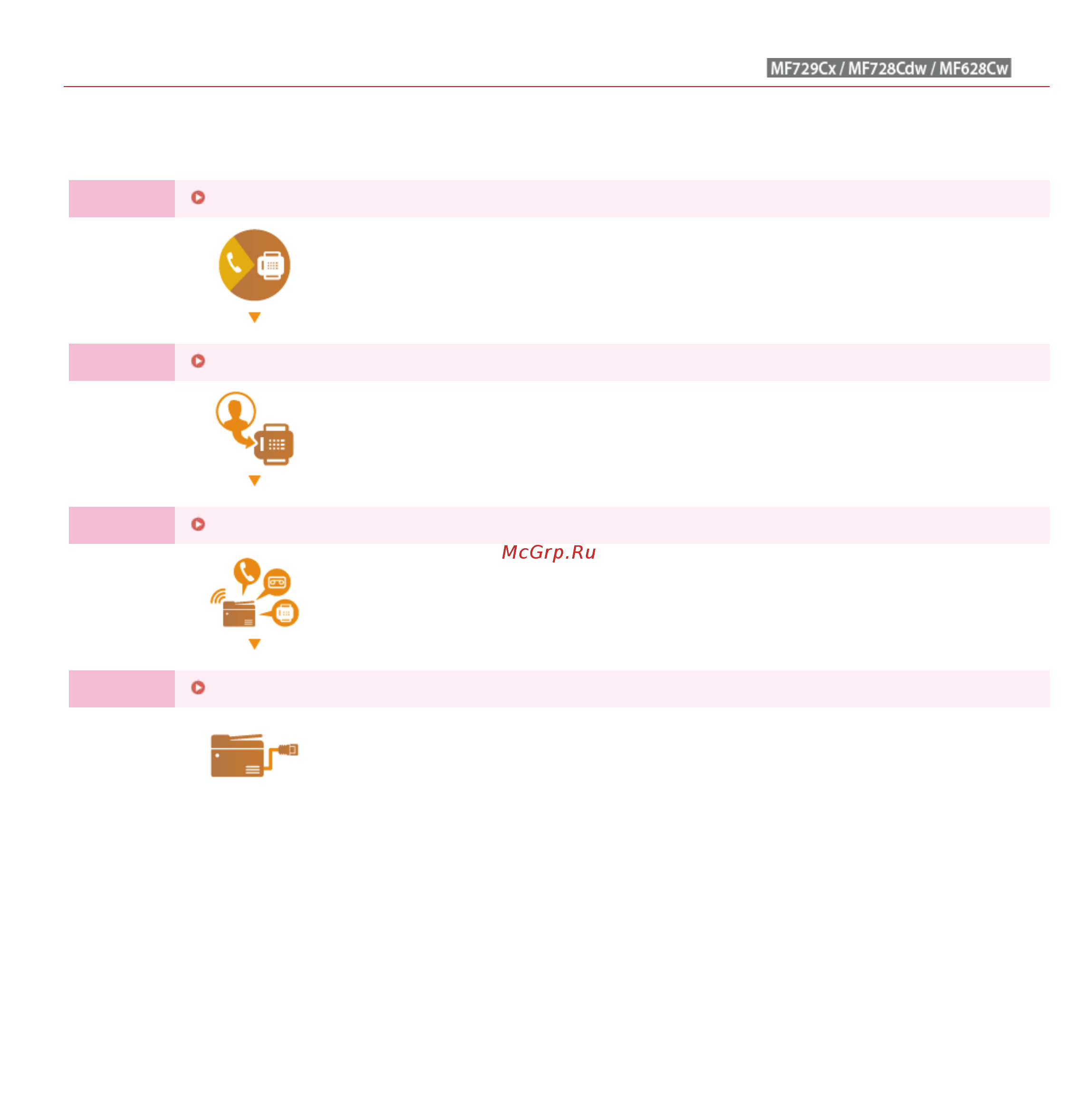 Canon i-SENSYS MF729Cx Лазерный \ светодиодный, Белый, Цветная, А4 [111/790] Настройка исходных параметров для функций факса