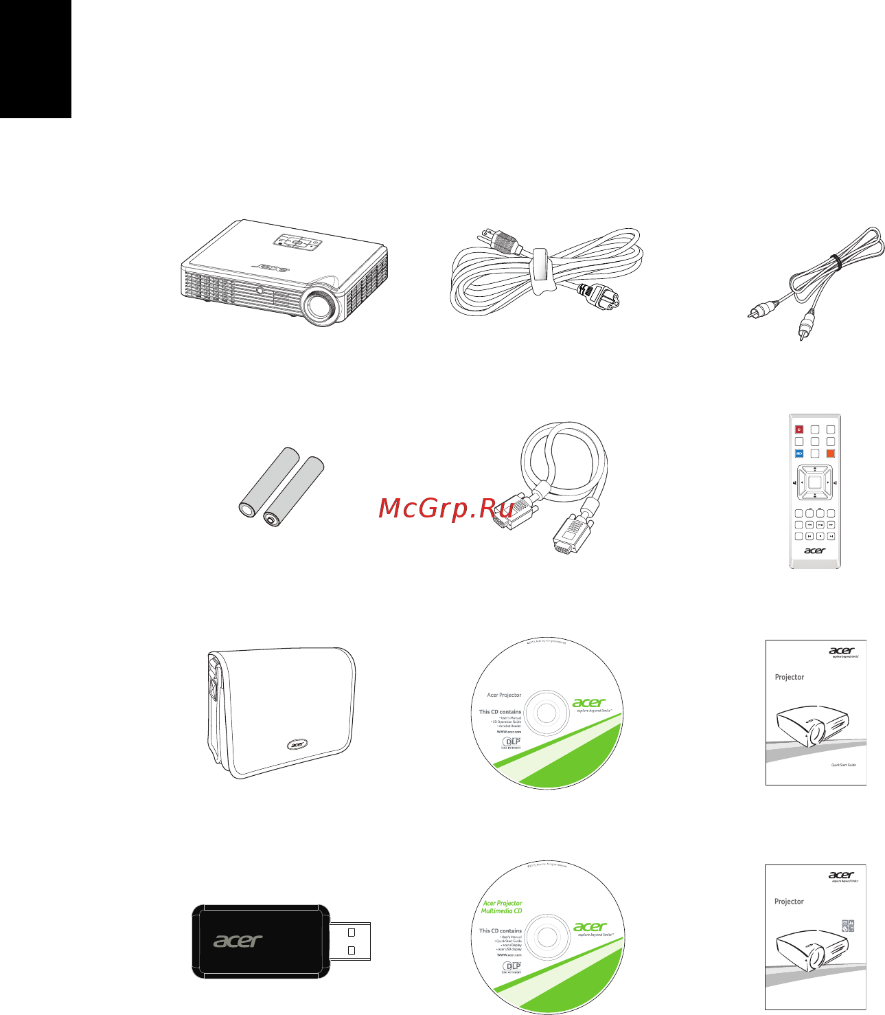 Acer K335 MR.JG711.002 Белый [12/51] Русский