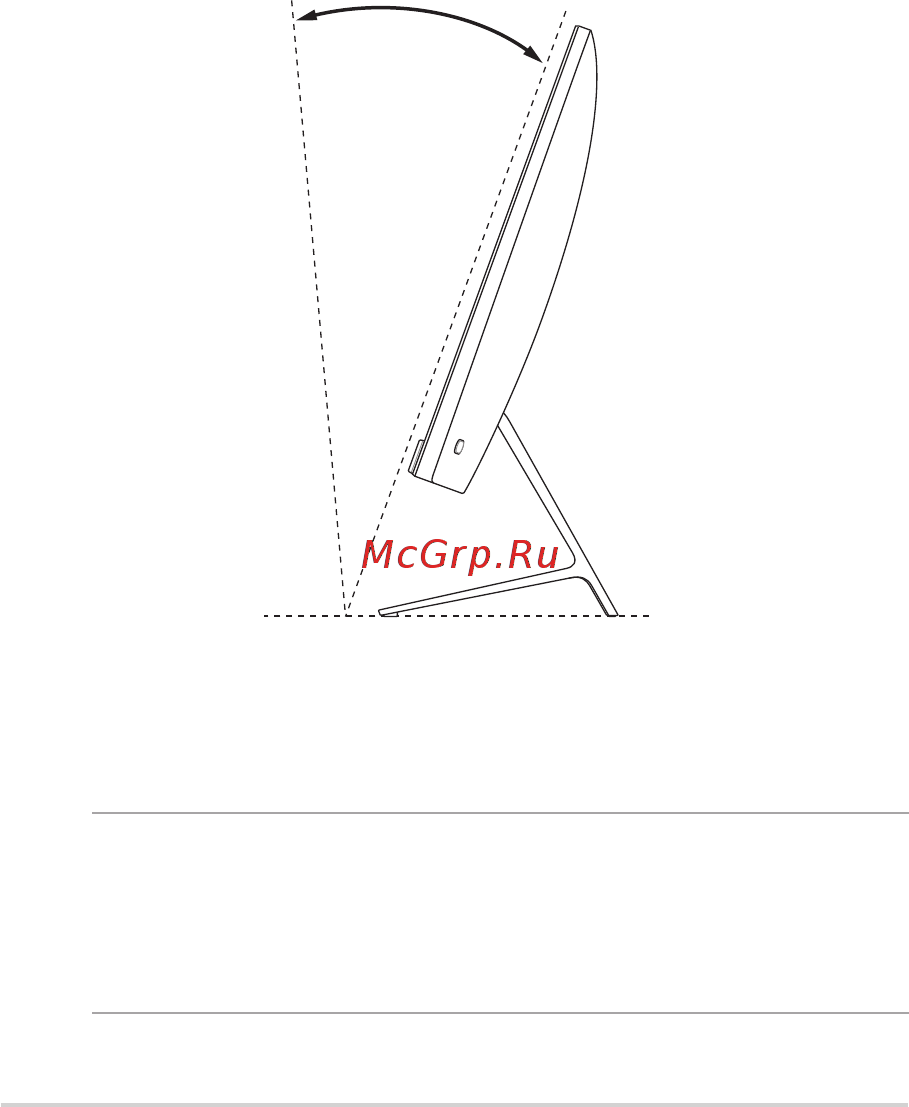 Asus Vivo AiO V241ICGK-WA030T [19/60] Размещение моноблочного компьютера
